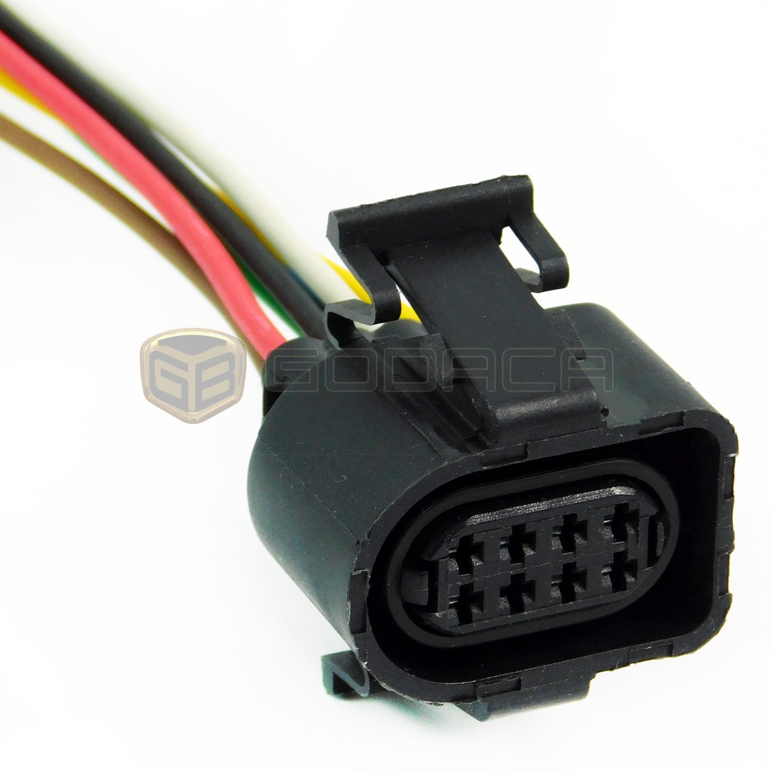 8-Way Connector for Audi Throttle Valve Potentiometer 3A0 973 714 - Replacement Part for Audi Engine Repair & Maintenance