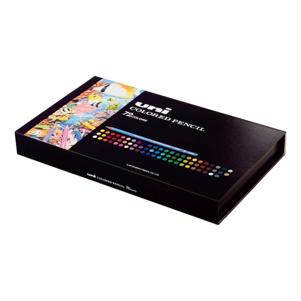 Mitsubishi Uni 72-Colors Pencils Set for Artists & Students
