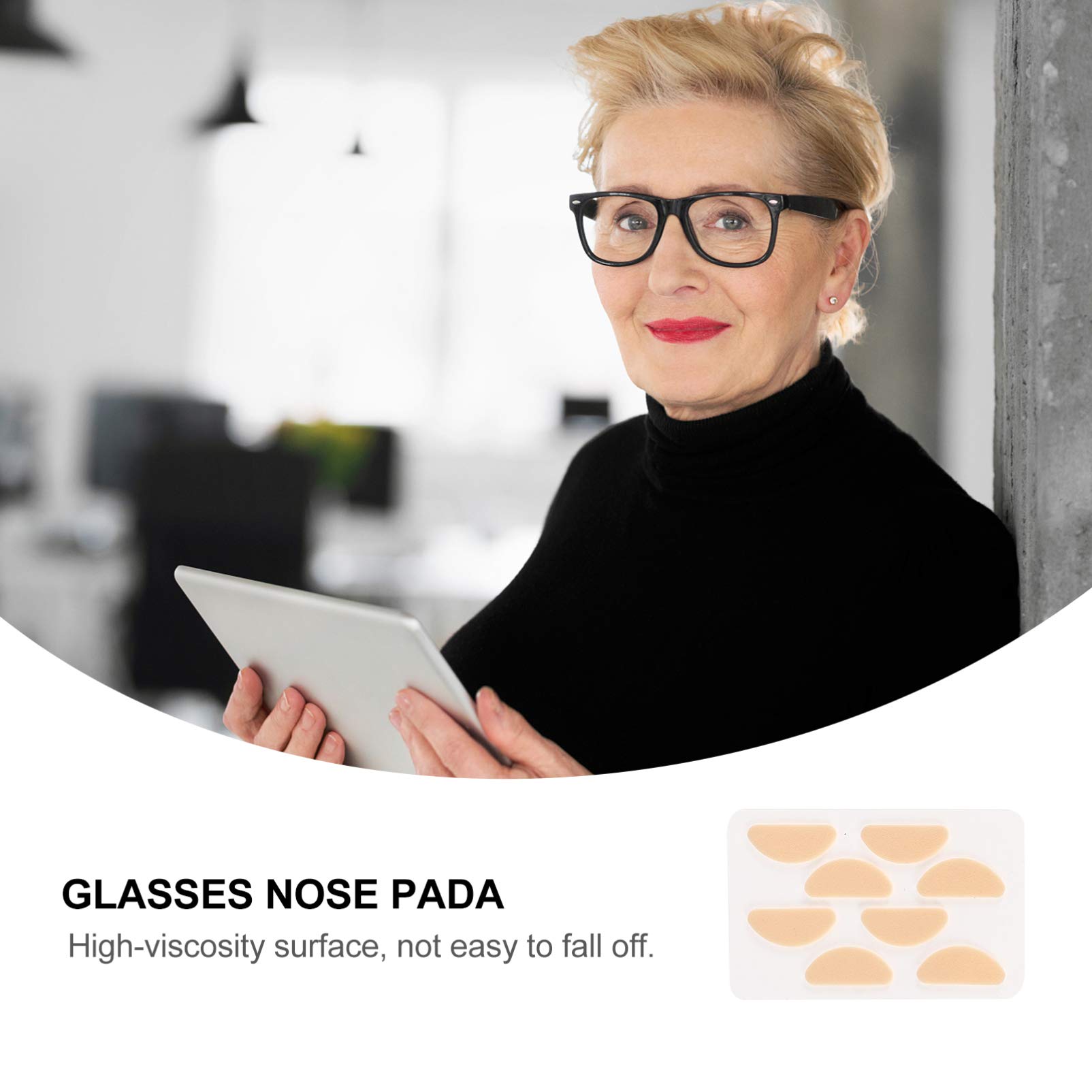 20 Sheets Non-Slip Eyeglass Nose Pads - Anti-Skid Nose Patch & Nasal Stick for Glasses - Comfortable Nose Pads Accessories for All-Day Wear - Perfect for Reading, Working, and Outdoor Activities