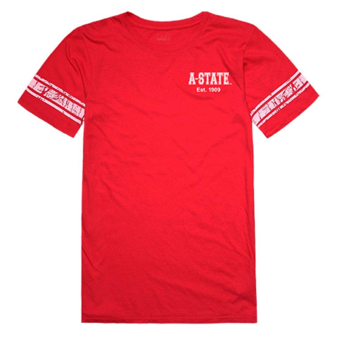 Arkansas A-State University Red Wolves Women's Practice T-Shirt - Soft Cotton Workout Tee for Gym, Running & Casual Wear - Red