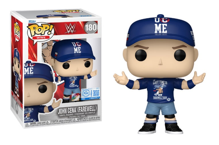 WWE John Cena Farewell Funko Pop! Vinyl Figure - Exclusive Collectible for Wrestling Fans & Pop Culture Enthusiasts | Perfect for Display, Gifts, and Memorabilia Collections