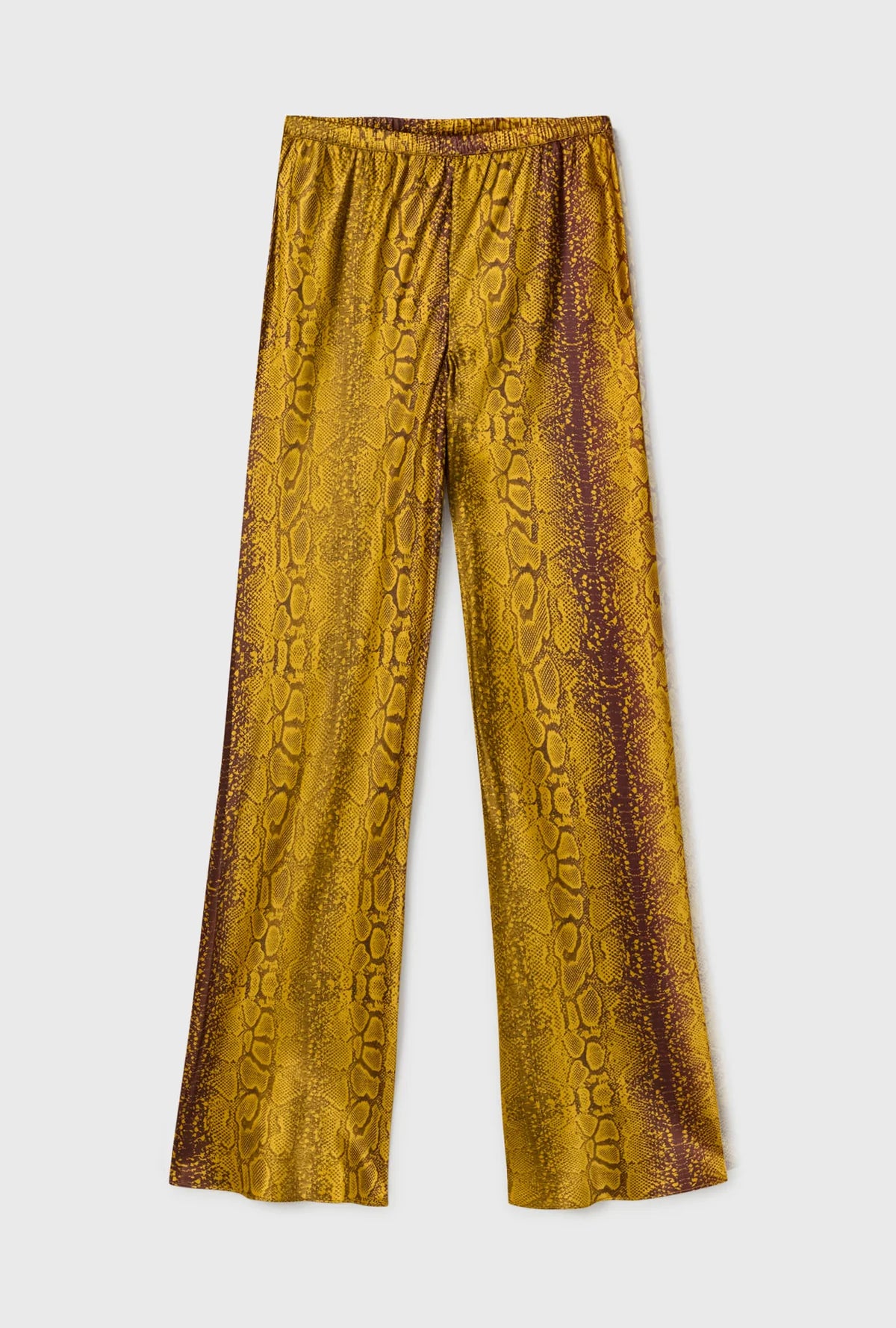 Stylish Bias Cut Pants with Snake Skin Print - Perfect for Office Wear & Evening Outfits