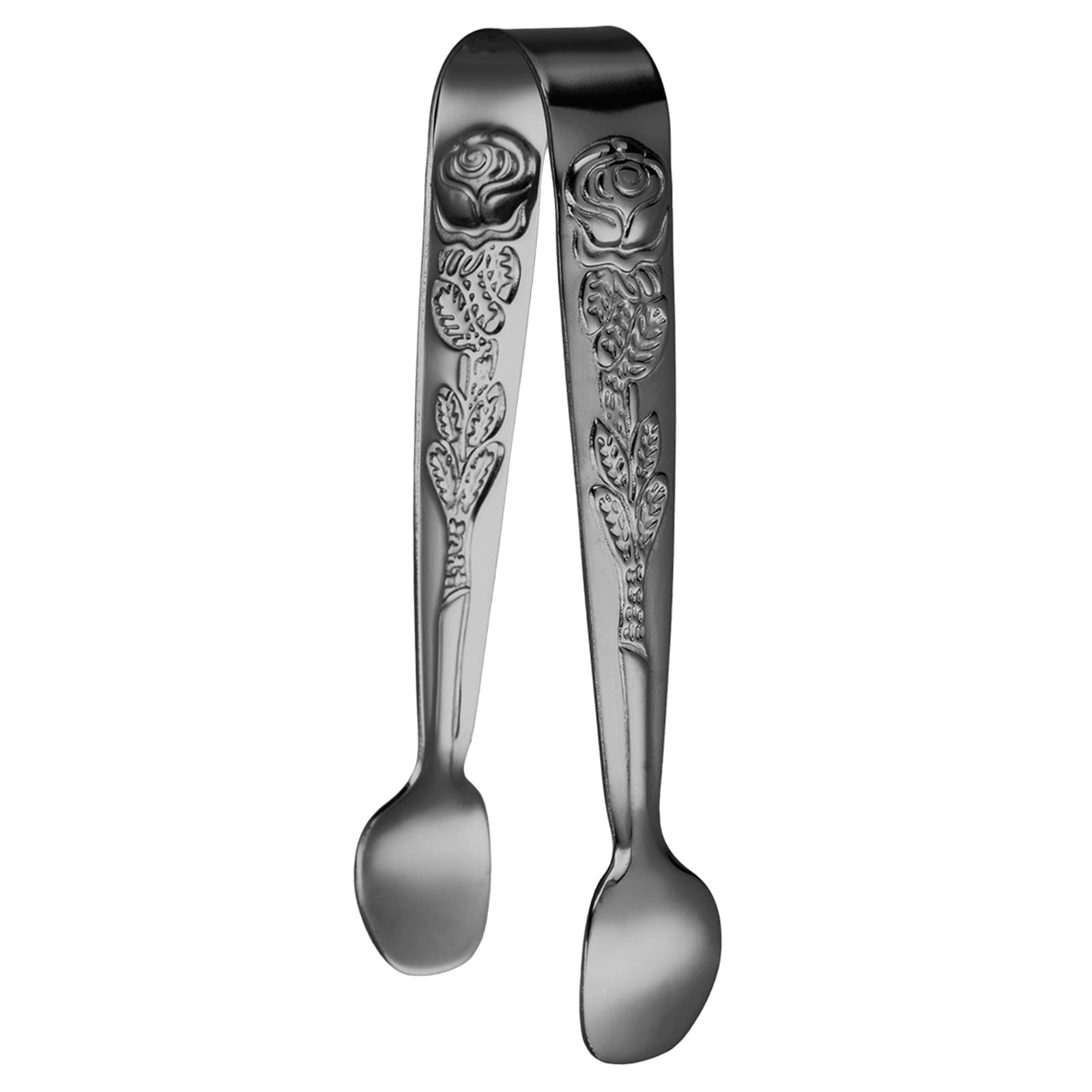 Premium Stainless Steel Ice Tongs - Heavy Duty Sugar Cube Tongs, BBQ Clips & Kitchen Utensils for Cocktails, Baking, and Outdoor Grilling - Durable Ice Clamp for Bars, Restaurants, and Home Use