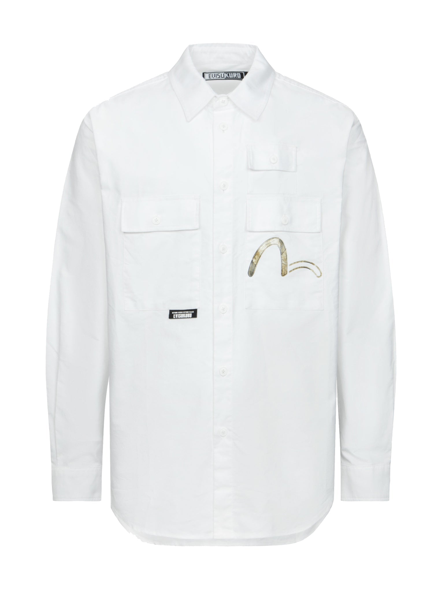 Stylish Multi-Pocket Seagull Print Relaxed Fit Shirt for Men - Casual Wear, Beach Outings & Outdoor Adventures