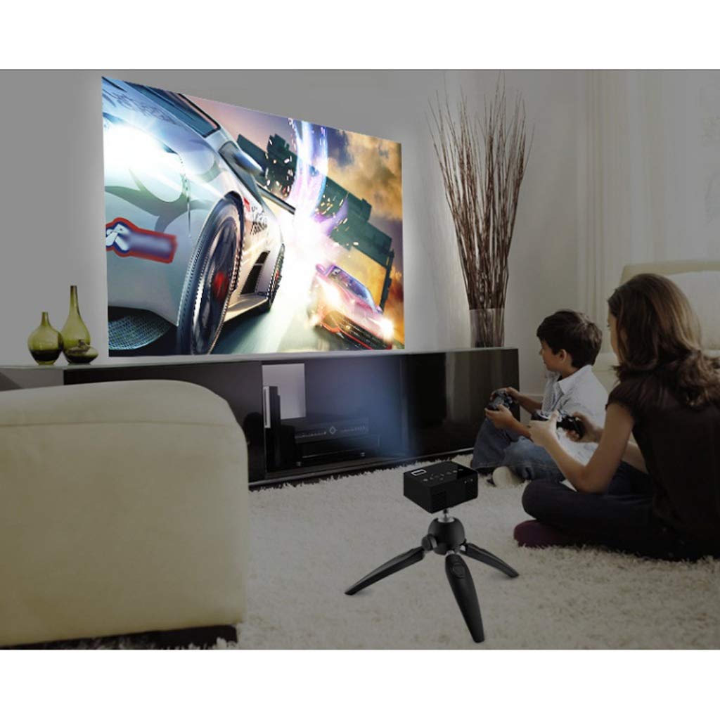 VVHUDA Mini LED Projector - 1080P Full HD Support, Compatible with TV Stick, Gaming Consoles & Smartphones | Portable Home Theater for Movies, Sports & Video Games | Perfect Gift for Birthday & Holidays