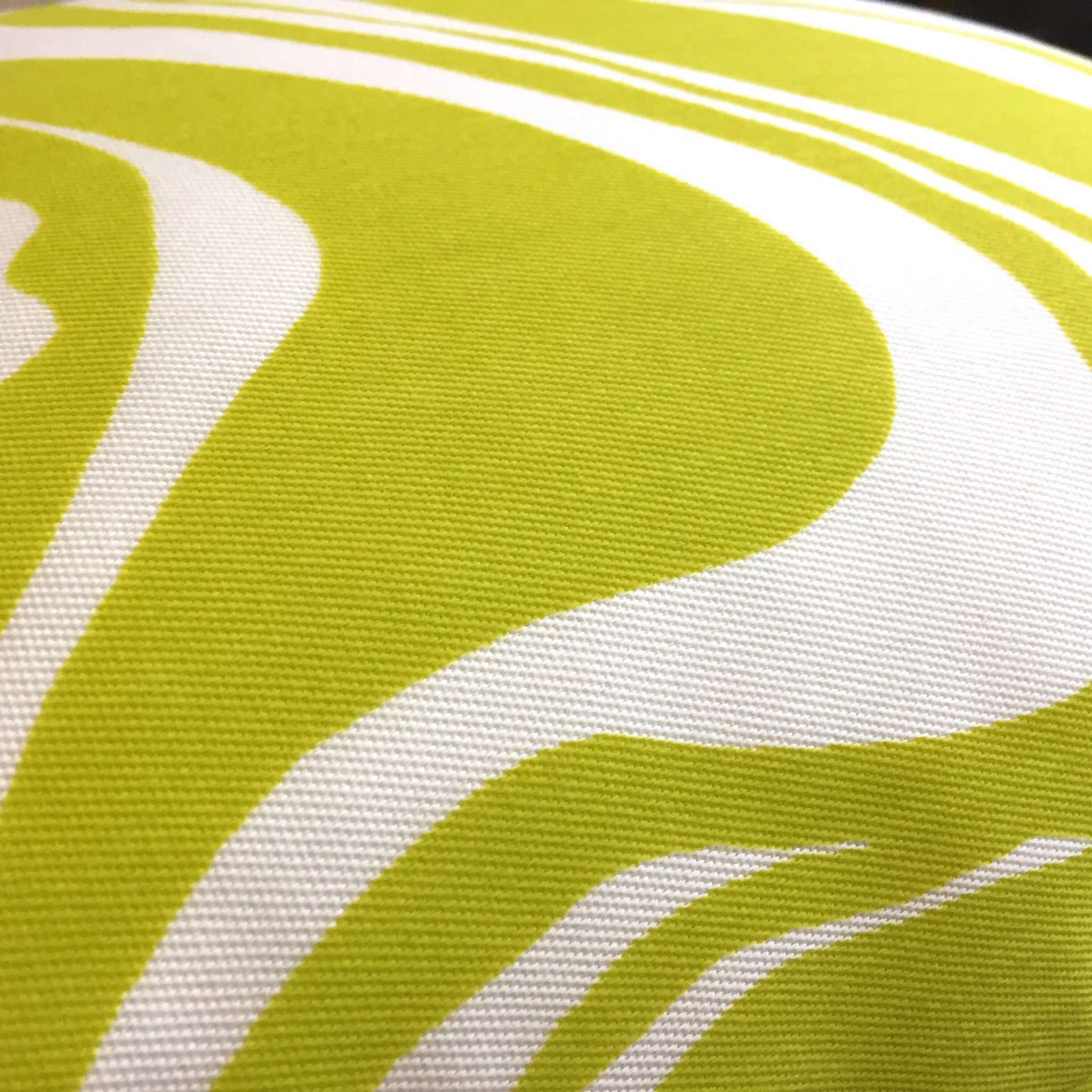 Trina Turk Schumacher Carmel Coastline Pillow Cover - Sulfur Citron Yellow & White - Indoor & Outdoor Decorative Throw Pillow Case - Perfect for Living Room, Patio, or Beach House Decor