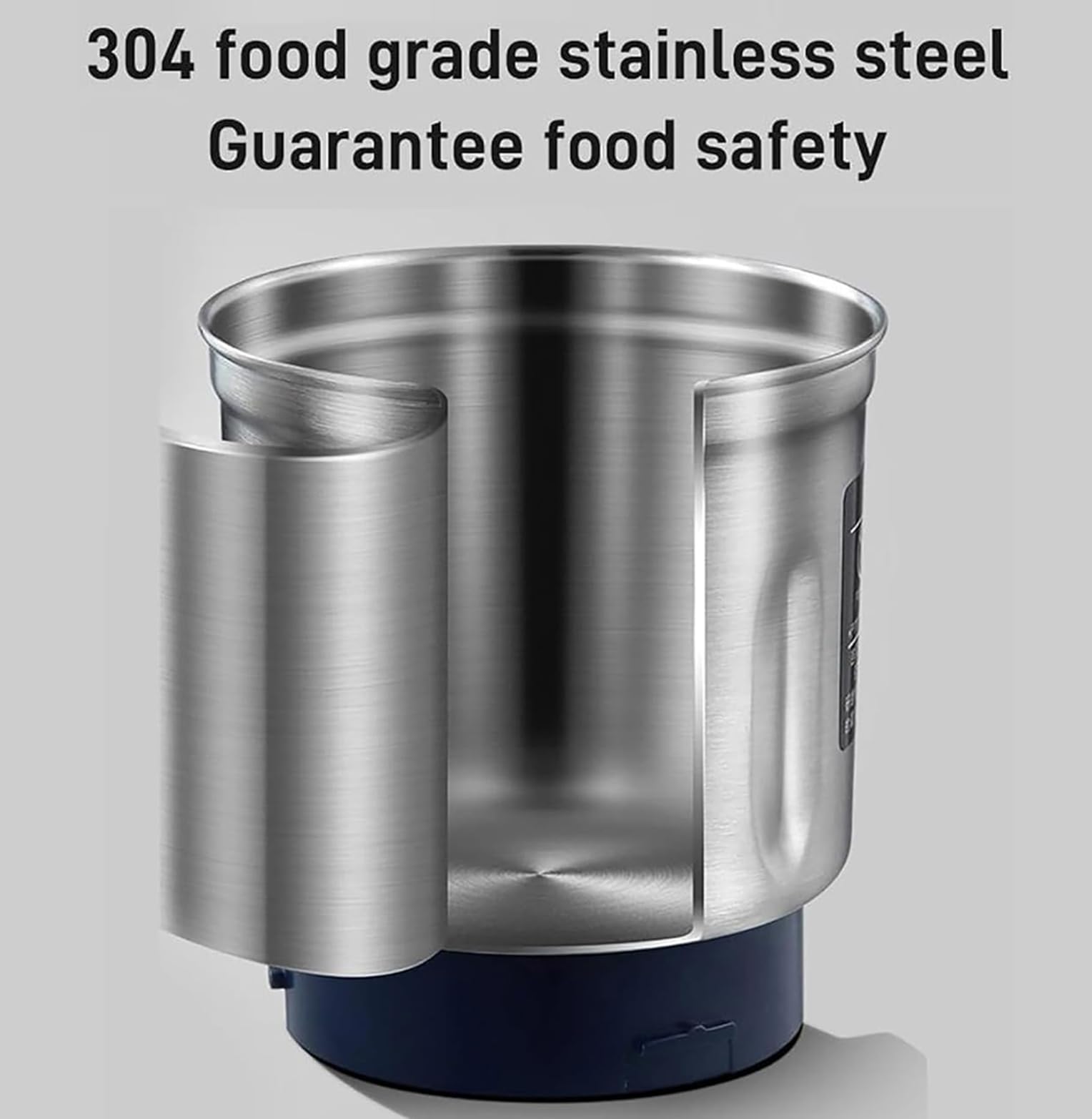 Premium Electric Grain Mill & Spice Grinder - 304 Stainless Steel Blade for Coffee Beans, Herbs, Nuts - Compact Multifunctional Kitchen Appliance (Blue) - Perfect for Home Baking, Coffee Brewing & Healthy Cooking