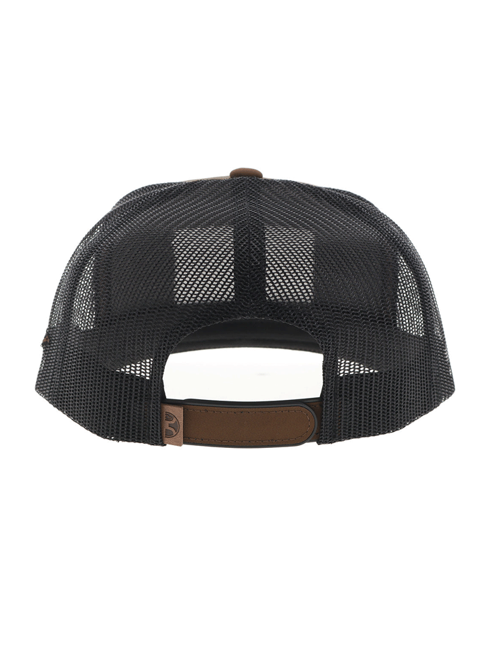 Hooey 2510T BRBK Liberty Roper 6-Panel Trucker Hat with Leather Patch - Brown Western Style Baseball Cap for Men - Perfect for Rodeo, Outdoor Adventures & Casual Wear