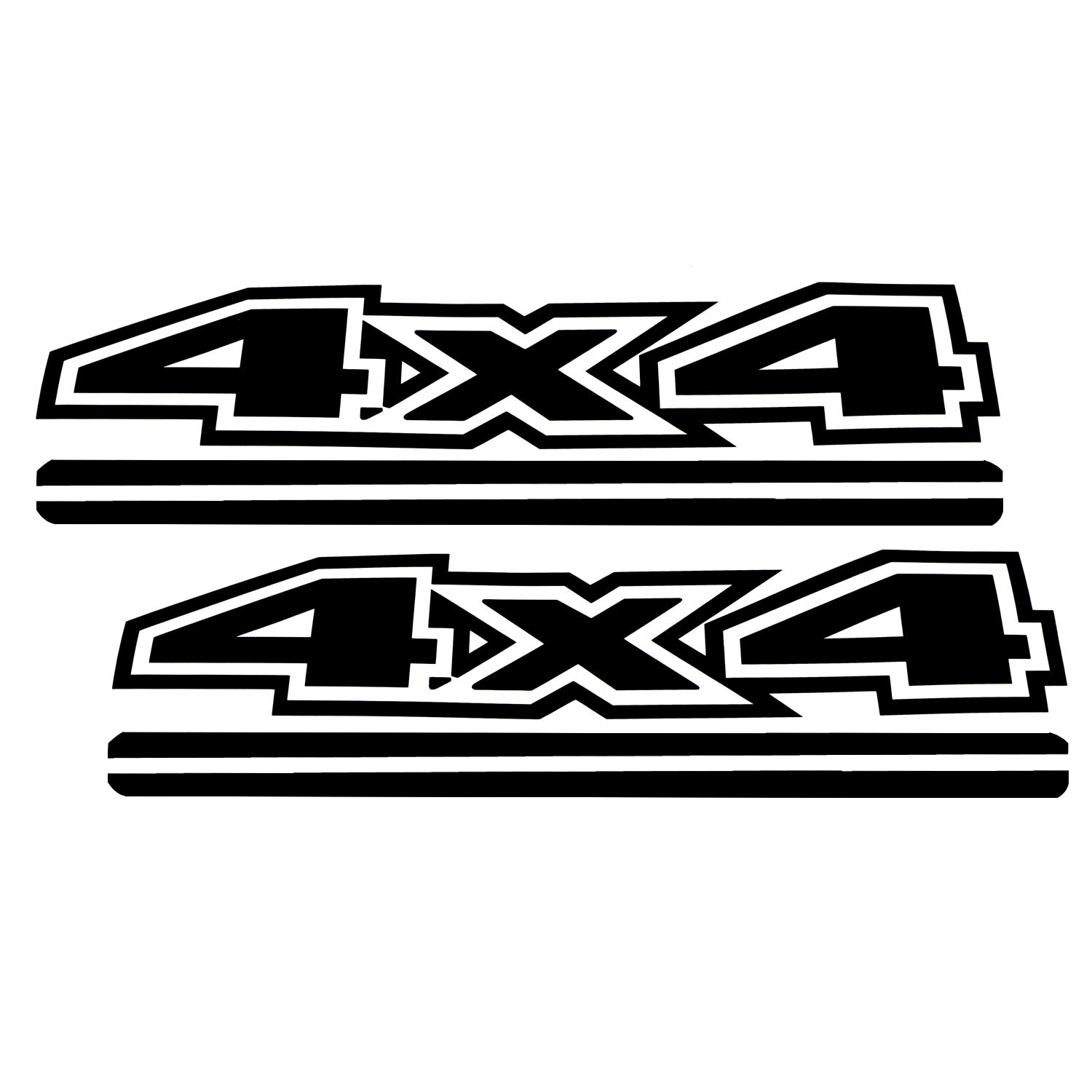 Black Truck Bed Side Fender 4x4 Off Road Vinyl Decal Sticker for Dodge Chevy GMC Ford Ram Pickup - Durable Weatherproof Decoration for Truck Accessories & Off-Road Adventures