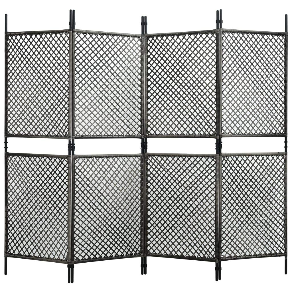 4-Panel Room Divider Screen - 94.5
