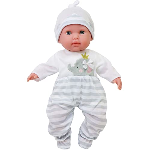 Gray Striped Long Onesie