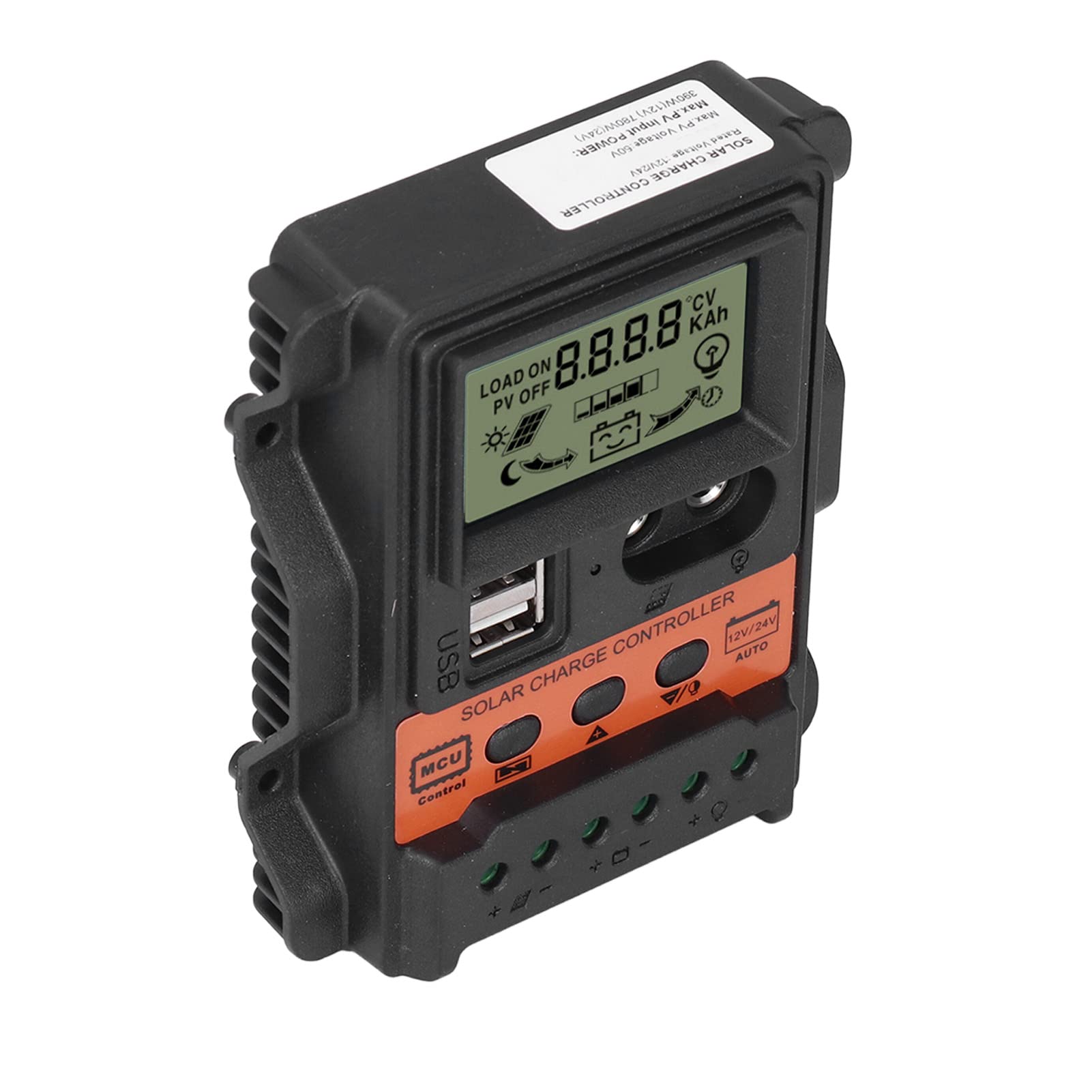 Best Solar Panel Charge Controller with 2 USB Ports - Compatible with iPhone & Android Phones - Perfect for Camping, Hiking & Outdoor Power Supply