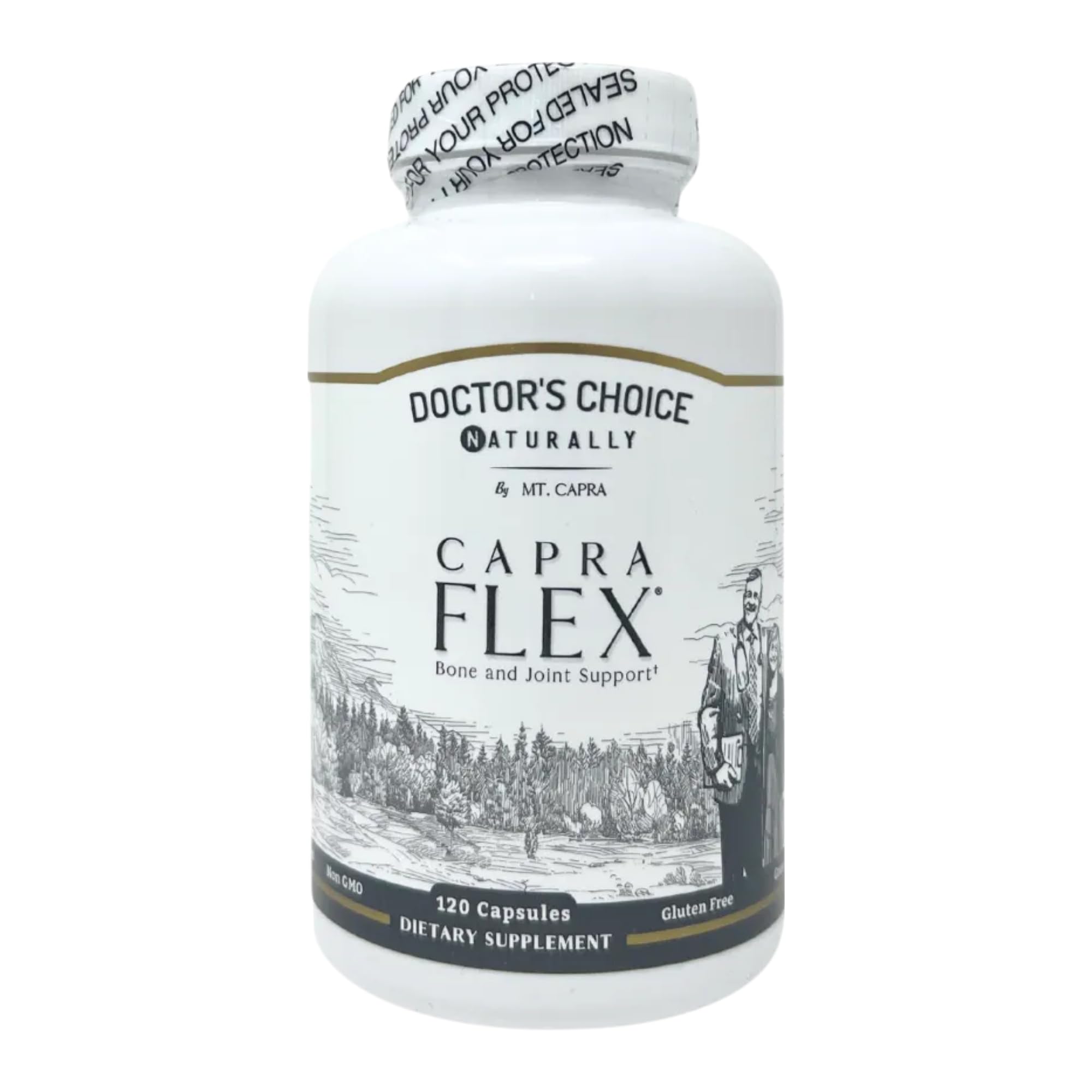 CapraFlex by Mt. Capra | Natural Joint Support Supplement with Chicken Collagen, Hyaluronic Acid, Turmeric & Herbs | Supports Bone Health & Joint Mobility | 30 Servings (120 Capsules) | Ideal for Active Lifestyles, Athletes & Aging Adults