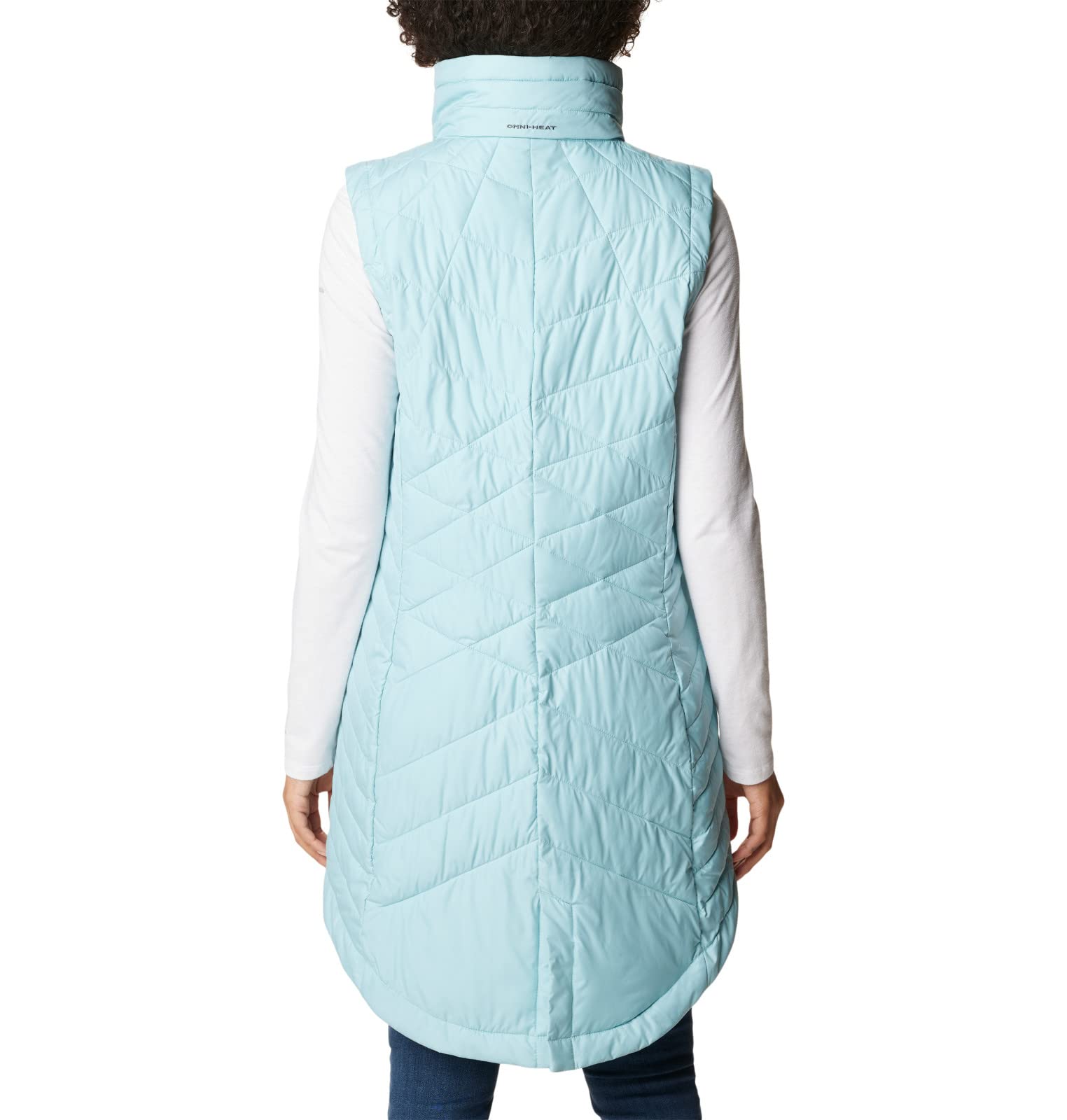 Columbia Women's Heavenly Long Vest - Lightweight Water-Resistant Puffer Vest for Hiking, Camping & Outdoor Activities