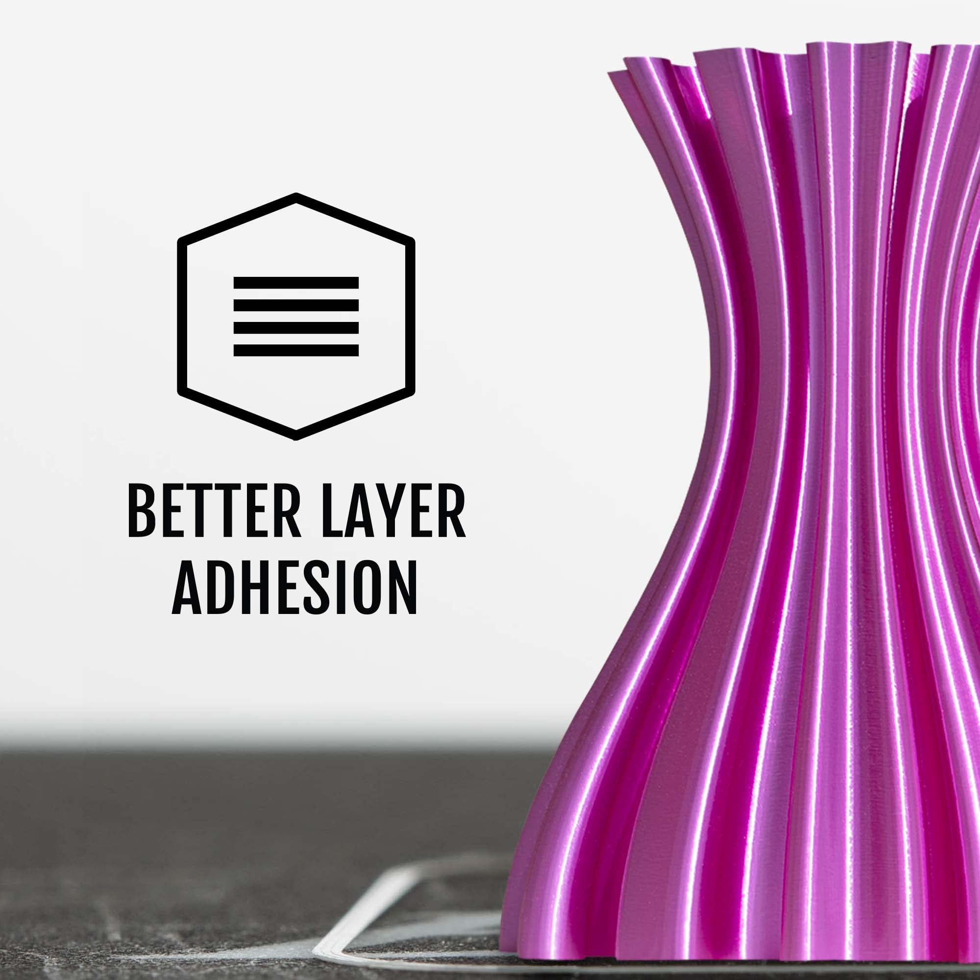 HATCHBOX Metallic Purple PLA 3D Printer Filament - 1.75mm, 1kg Spool, +/- 0.03mm Accuracy - Premium Shiny Finish for Cosplay Props, Model Making & DIY Projects
