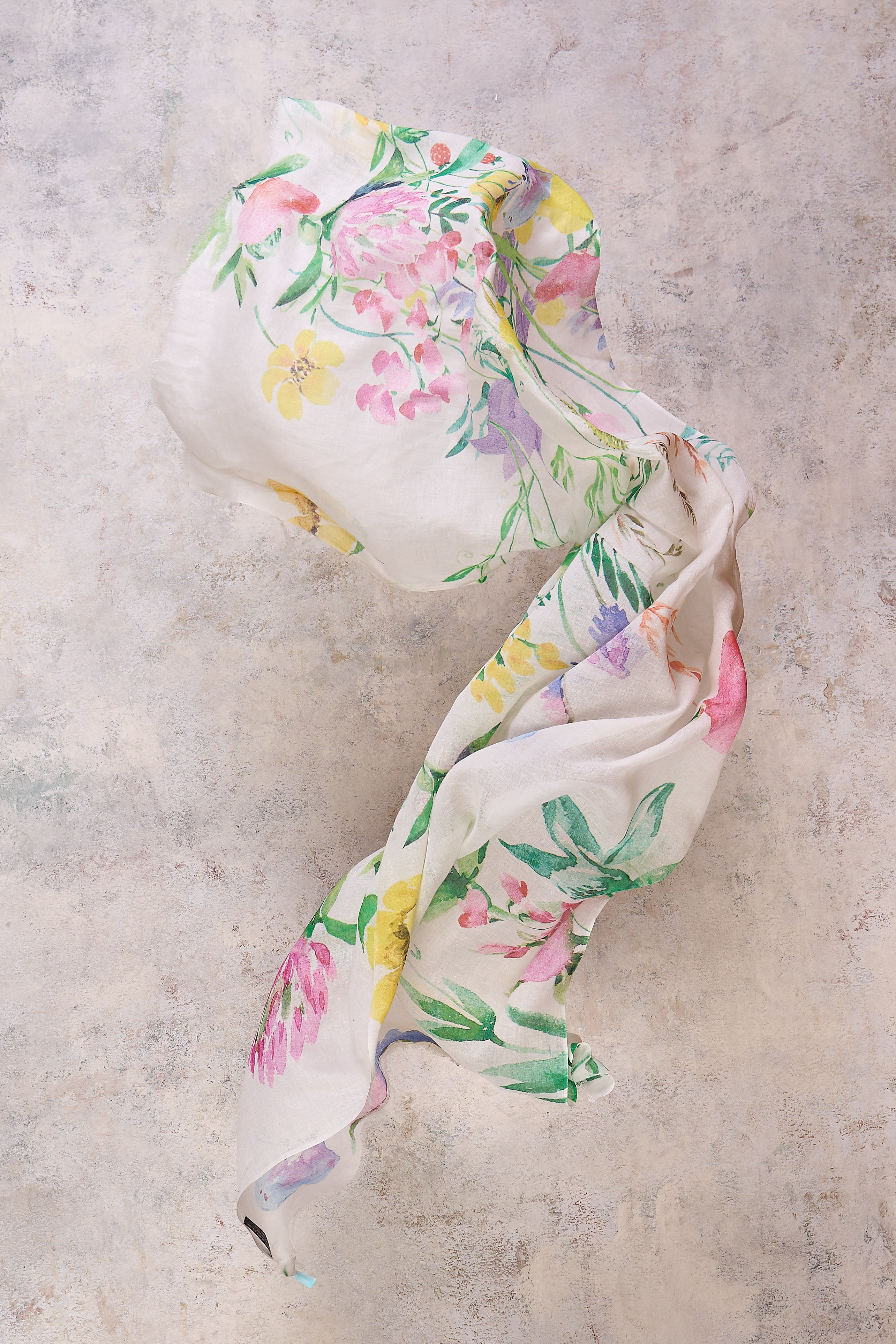 Spring Garden Cotton Scarf - Soft & Lightweight Women's Fashion Accessory for Outdoor Activities, Travel & Everyday Wear