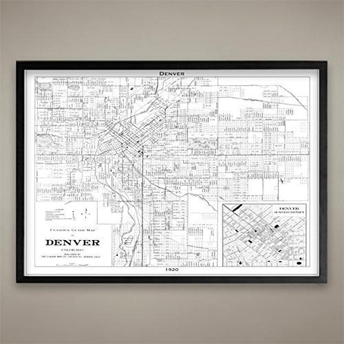 Denver Map Art Print - Wall Decor for Home & Office