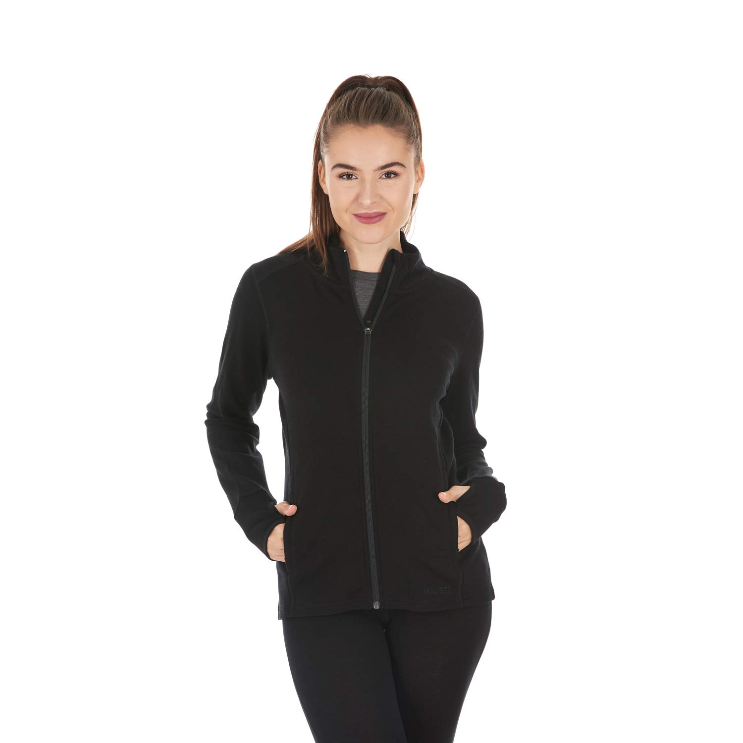 100% Merino Wool Full Zip Hoodie for Women - Heavyweight Expedition Thermal Sweatshirt for Hiking, Camping & Winter Outdoor Activities