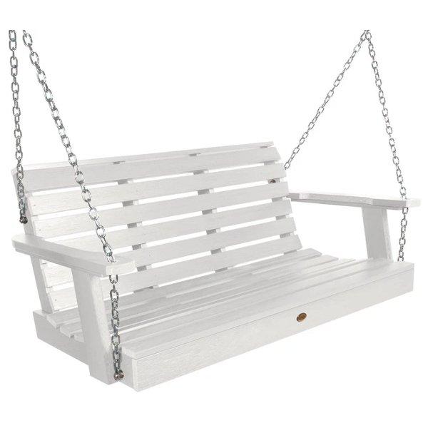 Weatherly Porch Swing - Heavy Duty Outdoor Hanging Chair with Stand - Perfect for Backyard, Garden, Patio Relaxation - USA Made