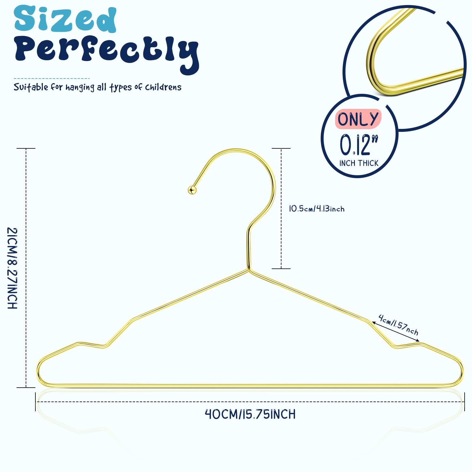 Jetec 200-Pack Heavy Duty Stainless Steel Wire Hangers - 15.75 Inch Space-Saving Closet Hangers for Coats, Pants & Clothes | Ideal for Home, Retail Stores & Laundry Businesses