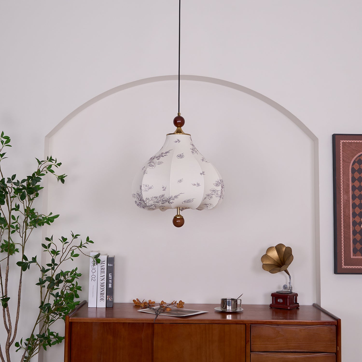 Elegant Chestnut Bloom Pendant Light - Modern Hanging Chandelier for Dining Room, Kitchen Island, or Bedroom Decor