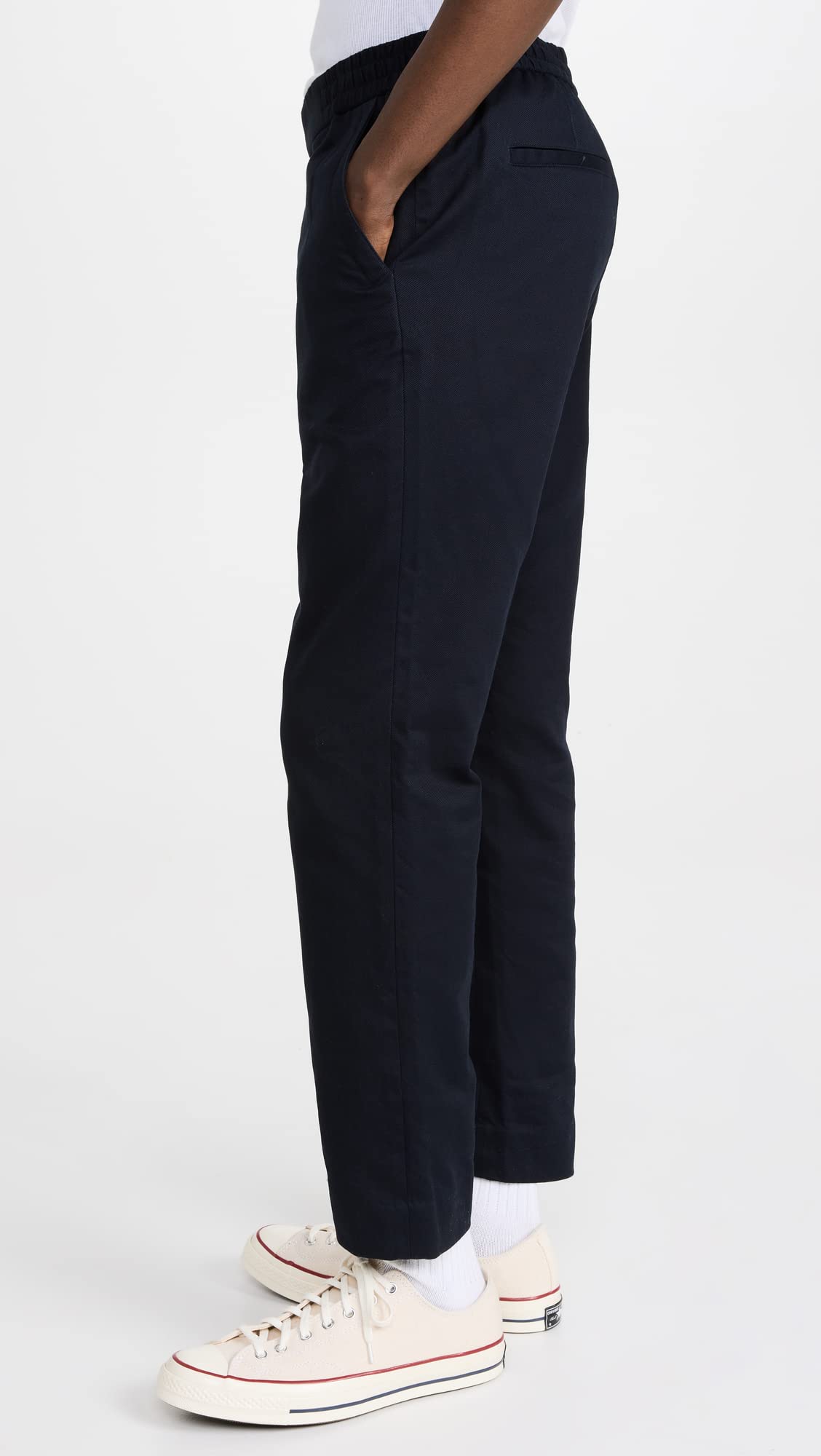 Vince Men's Comfortable Cotton Pull-On Pants - Casual Stretch Trousers for Lounge & Travel - Perfect for Home, Office & Weekend Wear