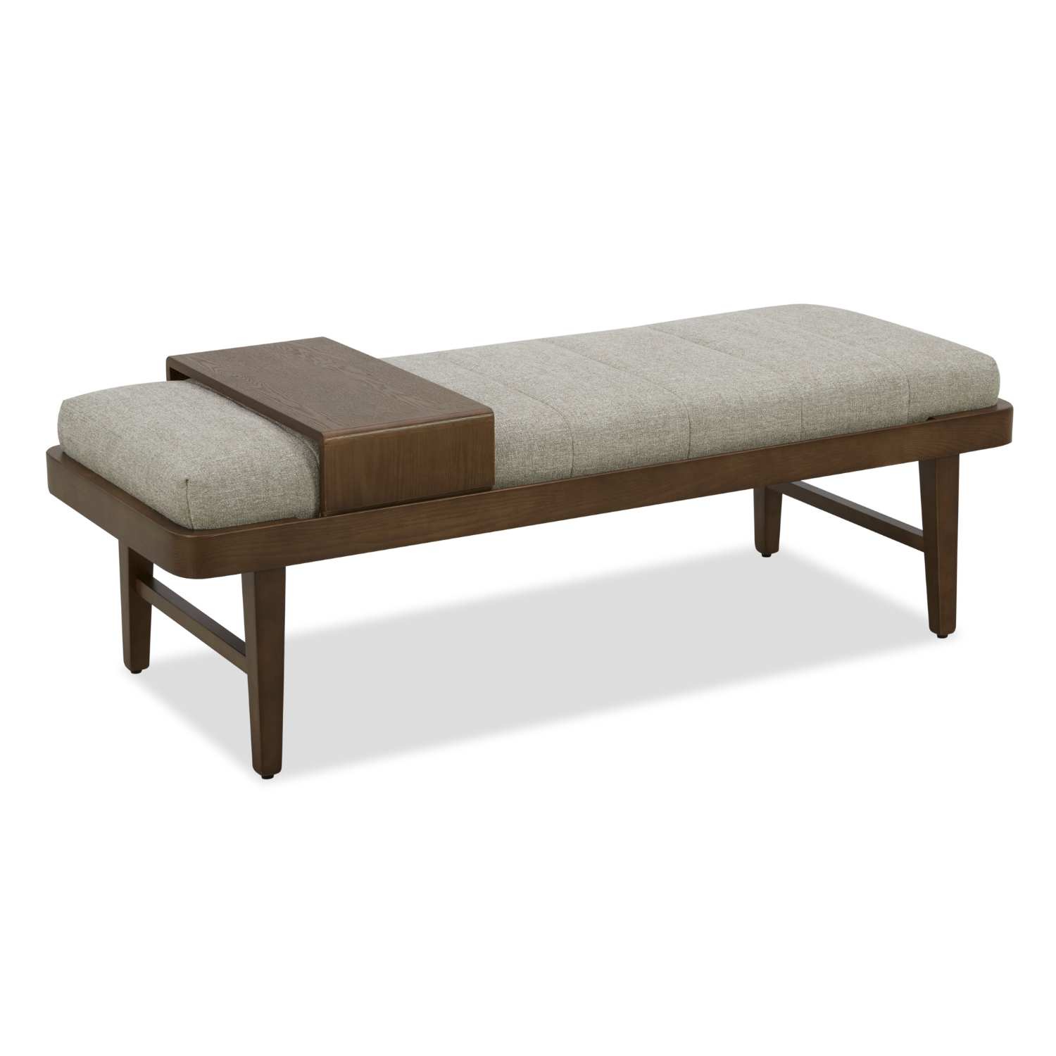 Charleston Bench - Pebble Sand Chenille Upholstered Sofa for Living Room, Bedroom, or Office - Comfortable and Stylish Modern Furniture