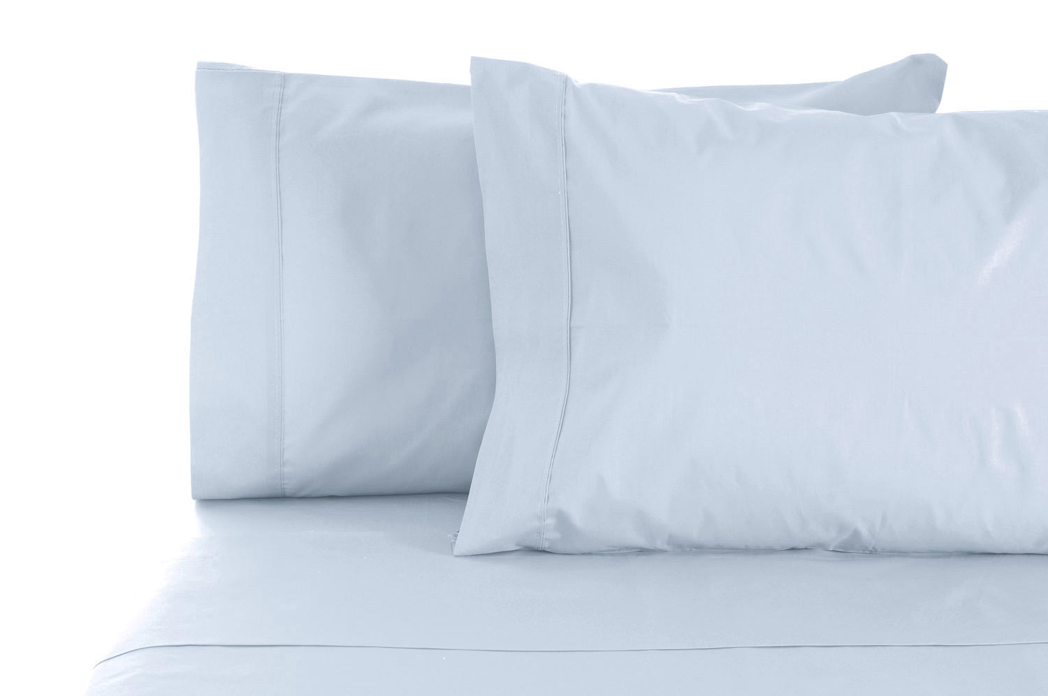 Premium 1000 Thread Count Cotton Rich Sheet Set - Soft & Breathable Bedding in Powder Blue - Perfect for Master Bedroom, Guest Room & Luxury Hotels
