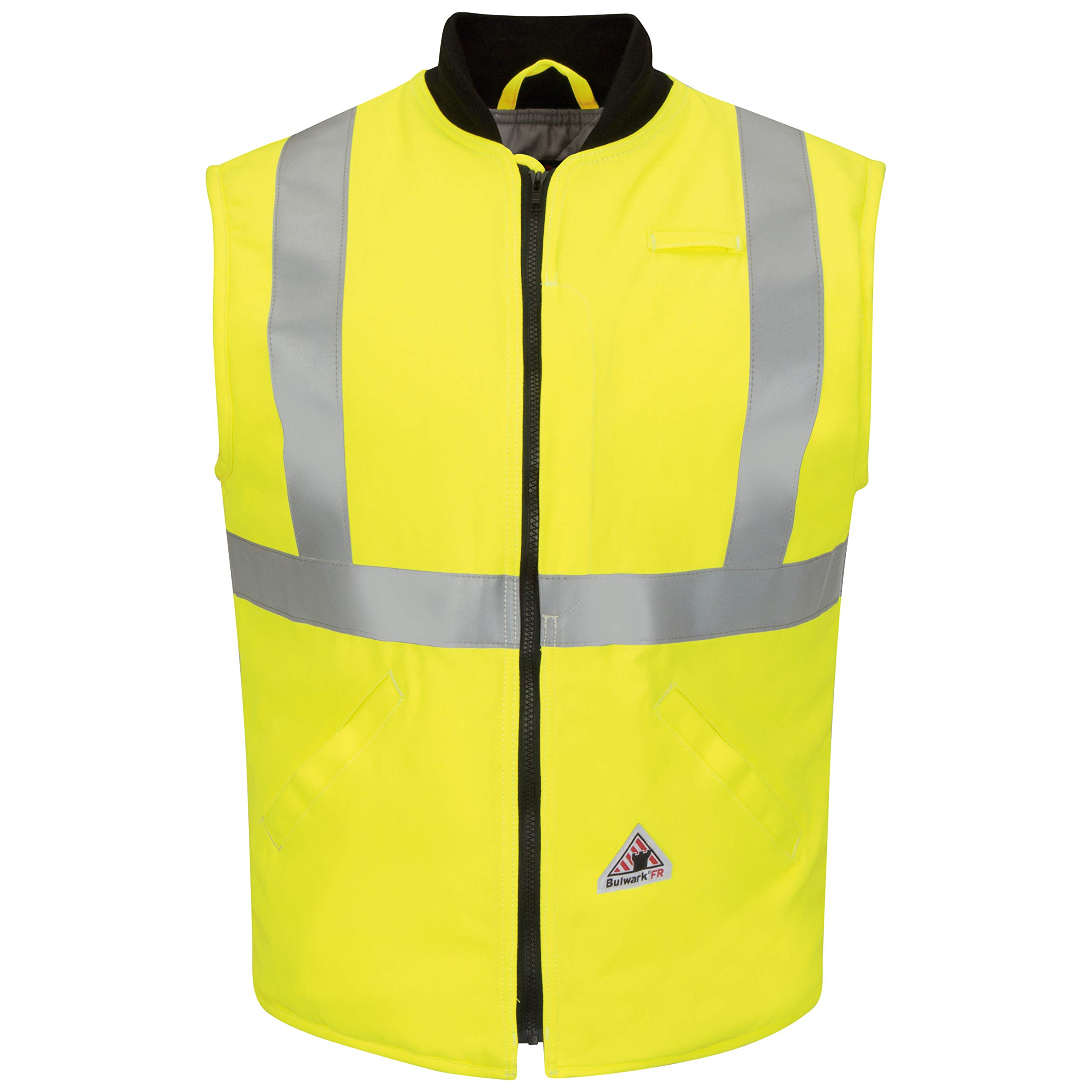 High Visibility Insulated Vest for Men - Reflective Safety Work Vest for Construction, Cycling & Outdoor Activities