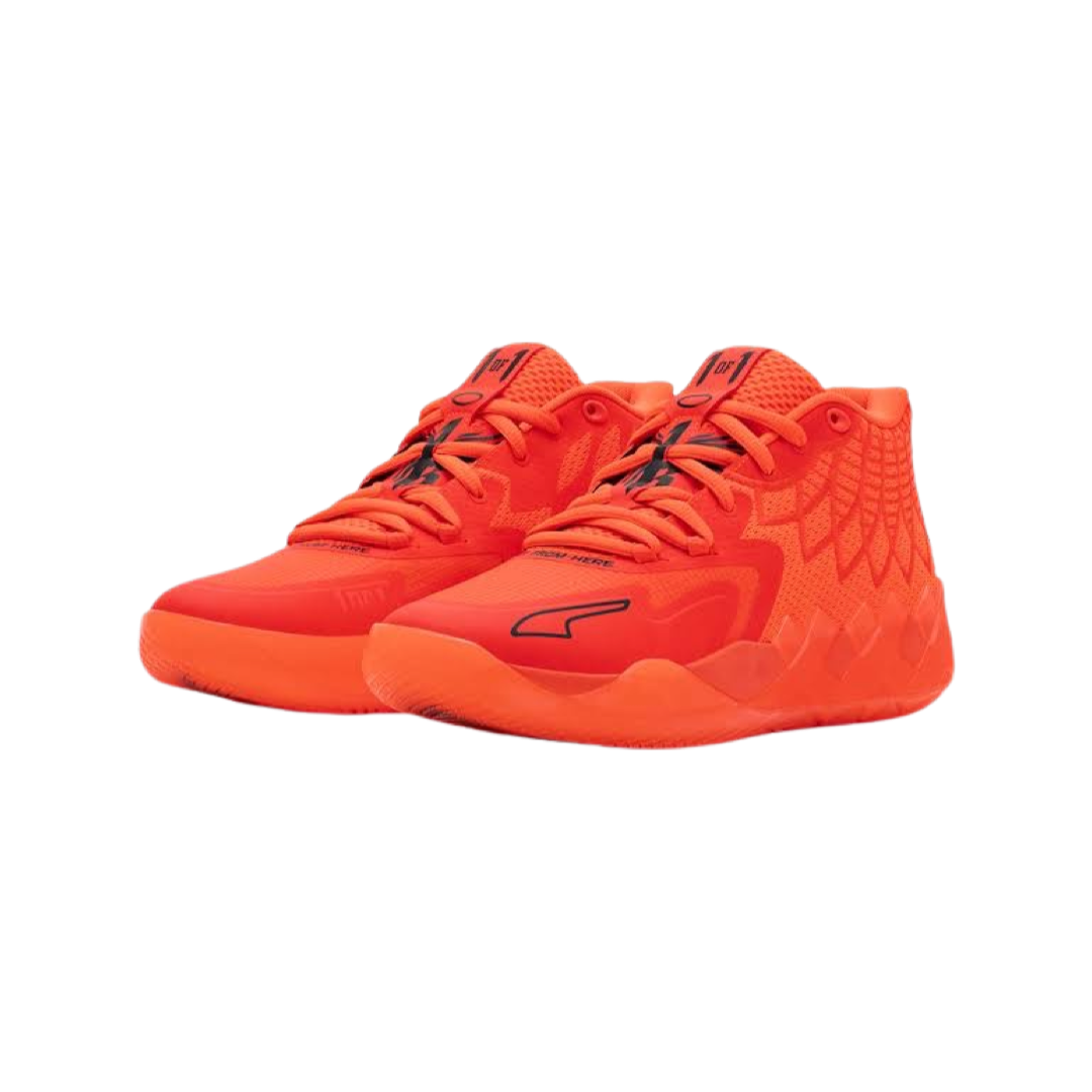 PUMA MB1 LaMelo Ball Basketball Shoes - Red Blast Fiery Red for Men | High-Performance Court Sneakers for Basketball & Streetwear