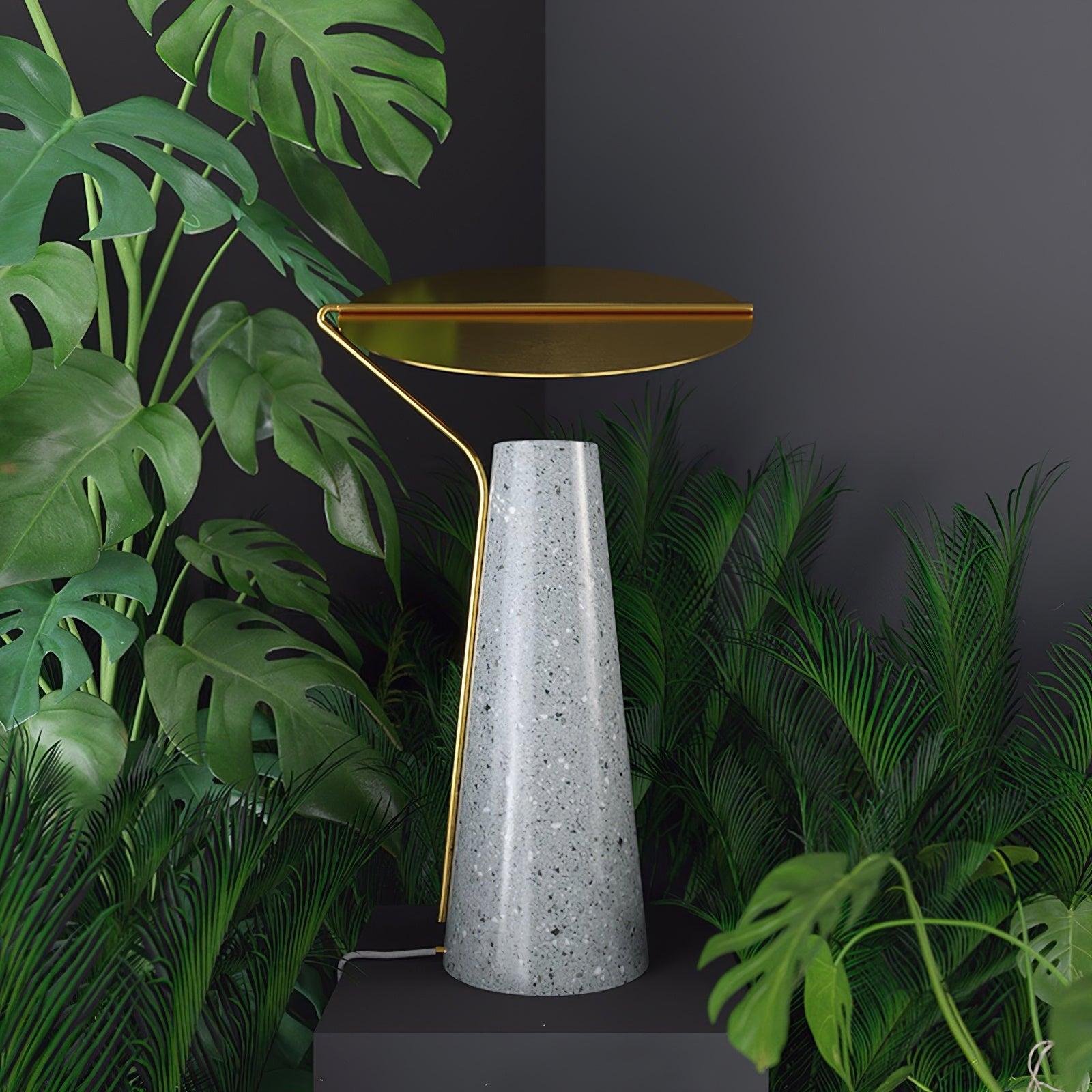 Modern Marble Coffee Table Lamp - Elegant Home Decor for Living Room, Bedroom & Office - Touch Control & Dimmable LED Light for Cozy Ambiance