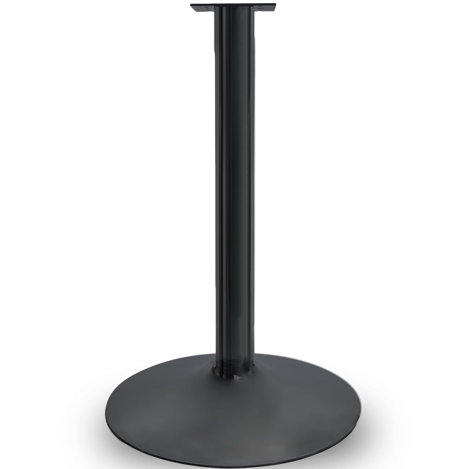 Heavy Duty Metal Stand with Square Flange & Round Base for Candy/Gumball/Capsule Vending Machines - Perfect for Arcades, Malls, and Retail Stores