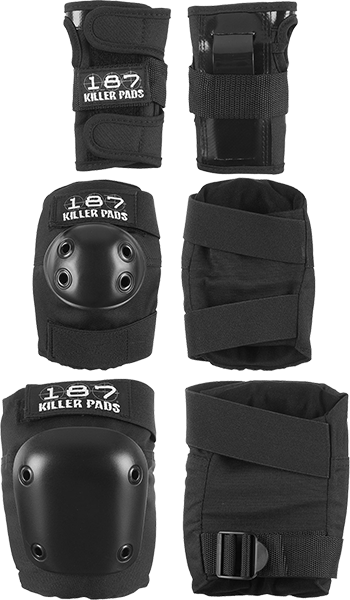 187 6 Pack XL Thick Black Knee Pads - Heavy Duty Protection for Skateboarding, Construction & DIY Projects
