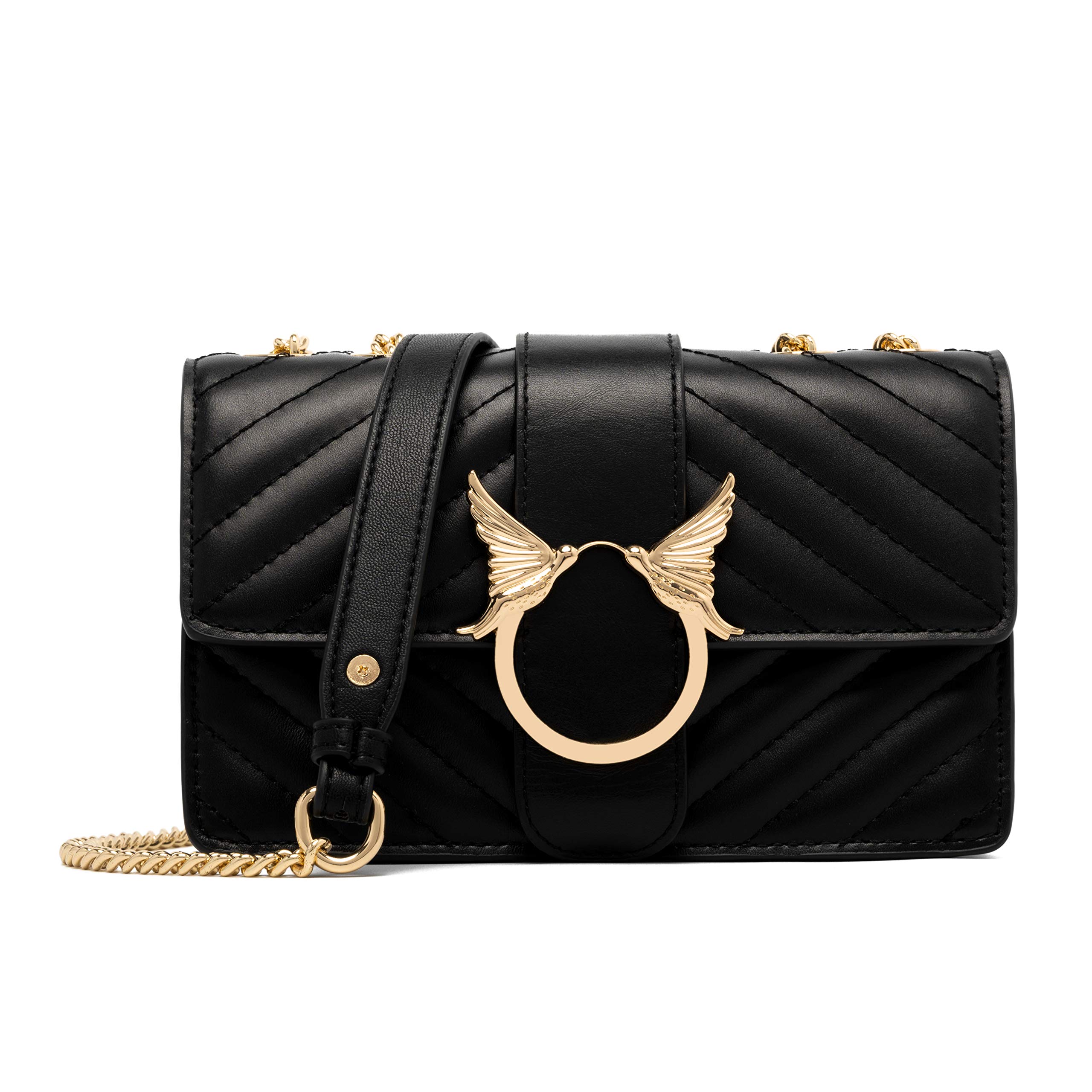 Trendy Quilted Leather Crossbody Bag for Women - Stylish Shoulder Purse with Chain, Perfect for Daily Use & Parties