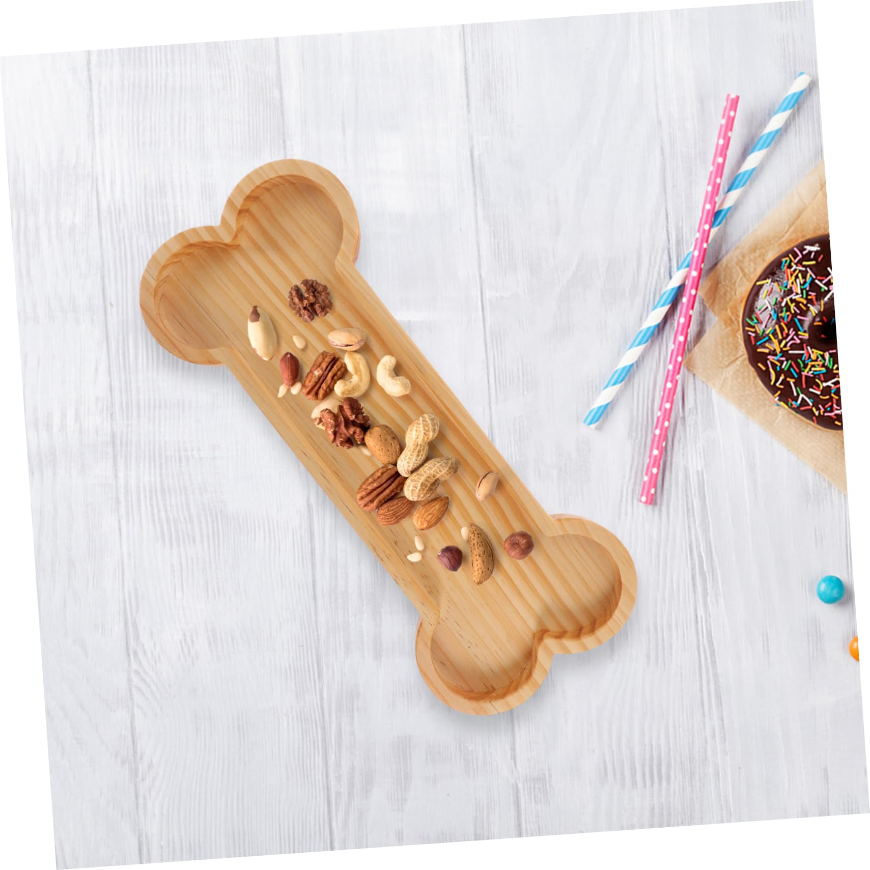 ABOOFAN Dog Birthday Party Supplies - Wooden Charcuterie Board & Serving Tray for Pet Snacks, Holiday Decorations - Perfect for Dog Birthday Celebrations & Pet-Friendly Gatherings