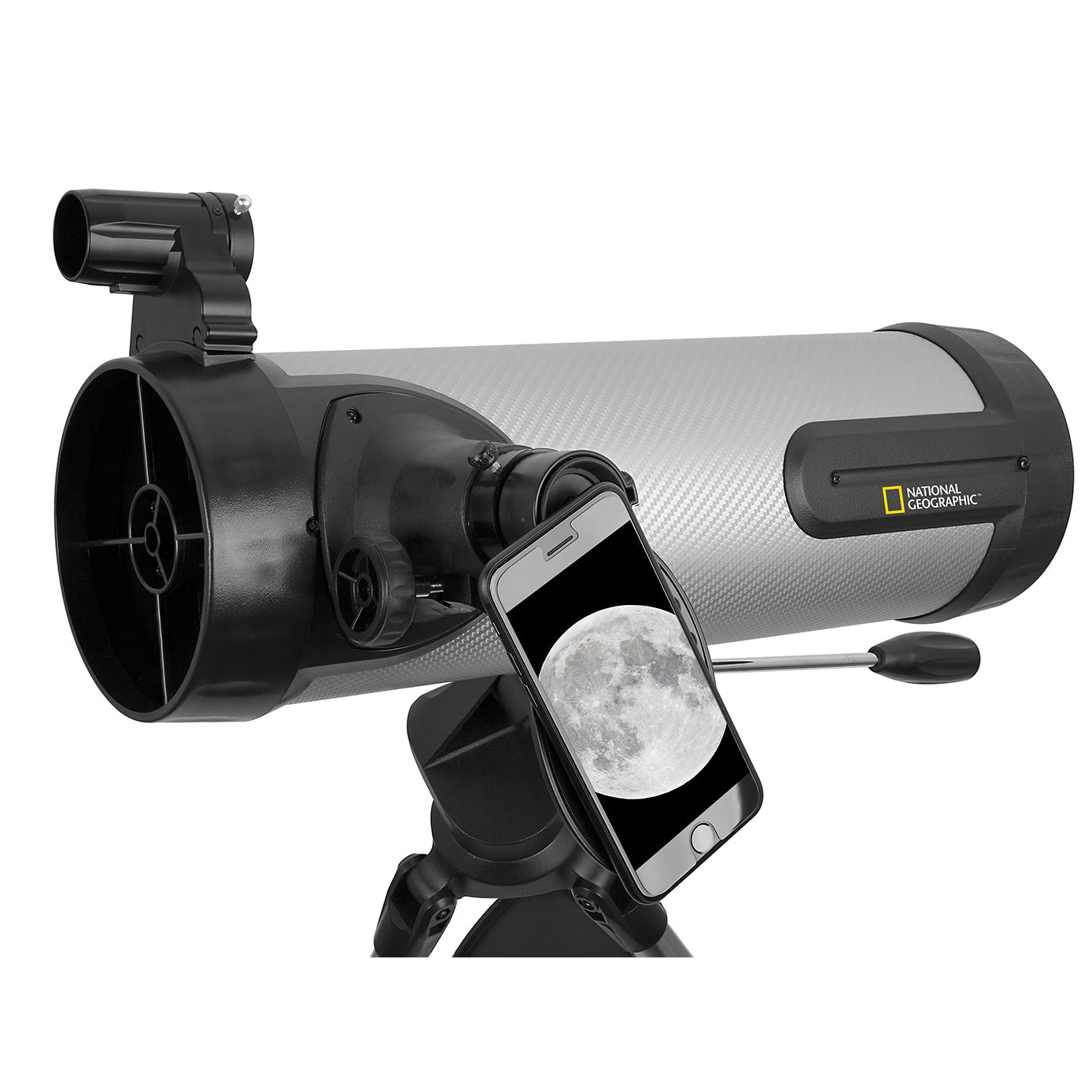 National Geographic 114mm Reflector Telescope with Smartphone App - Perfect for Stargazing, Astronomy Beginners & Outdoor Exploration