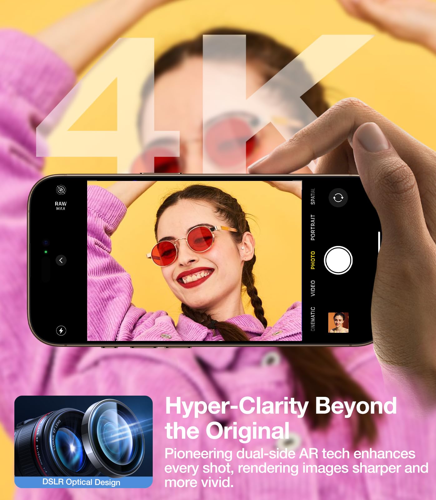 UltraGlass UNBREAK TOP 9H+ Tempered Glass Screen Protector for iPhone 16 Pro Max & 16 Pro - Military Grade Shatterproof Camera Lens Protector - Longest Lasting Durability - Natural Titanium - Perfect for Outdoor Adventures, Travel & Daily Protection