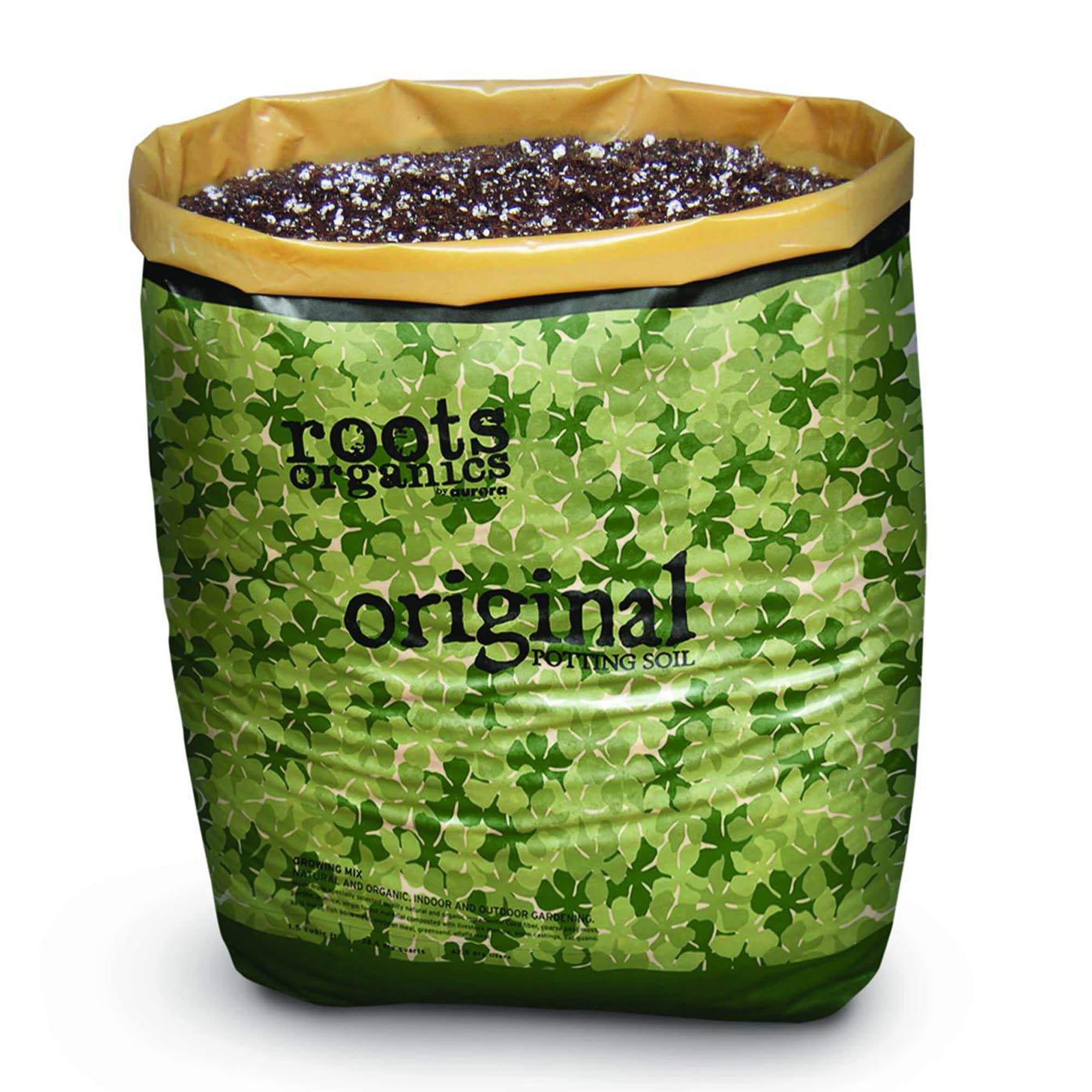 Roots Organics Rod Hydroponic Gardening Ready-to-Grow Coco Fiber Potting Soil - 1.5 cu ft/10 Gallon Organic Plant Soil for Indoor & Outdoor Plants (4 Pack) - Perfect for Hydroponics, Container Gardening & Houseplants