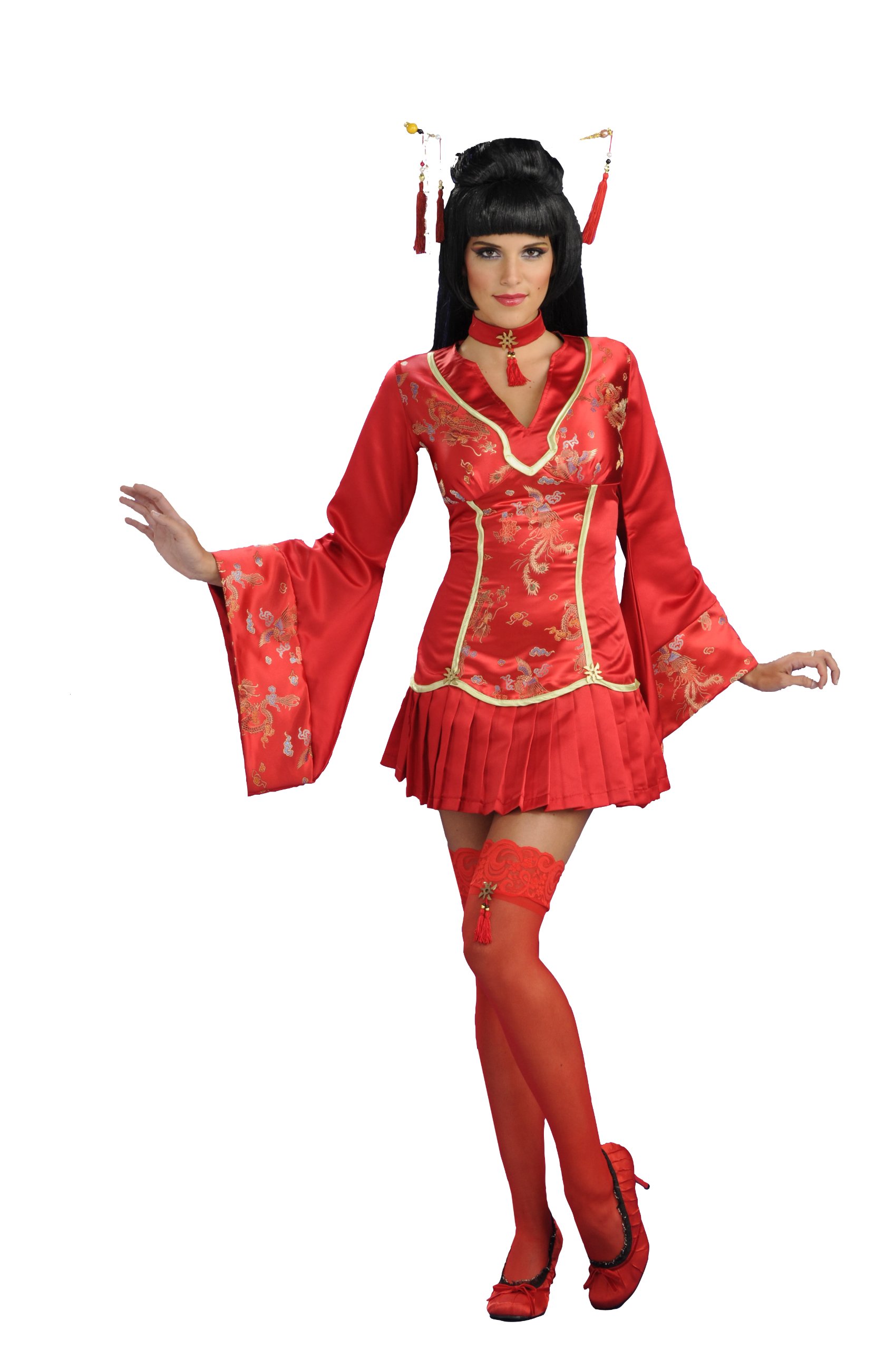 Secret Wishes Red Ginger Costume - Sexy Halloween Costume for Women | Perfect for Cosplay, Halloween Parties & Burlesque Shows