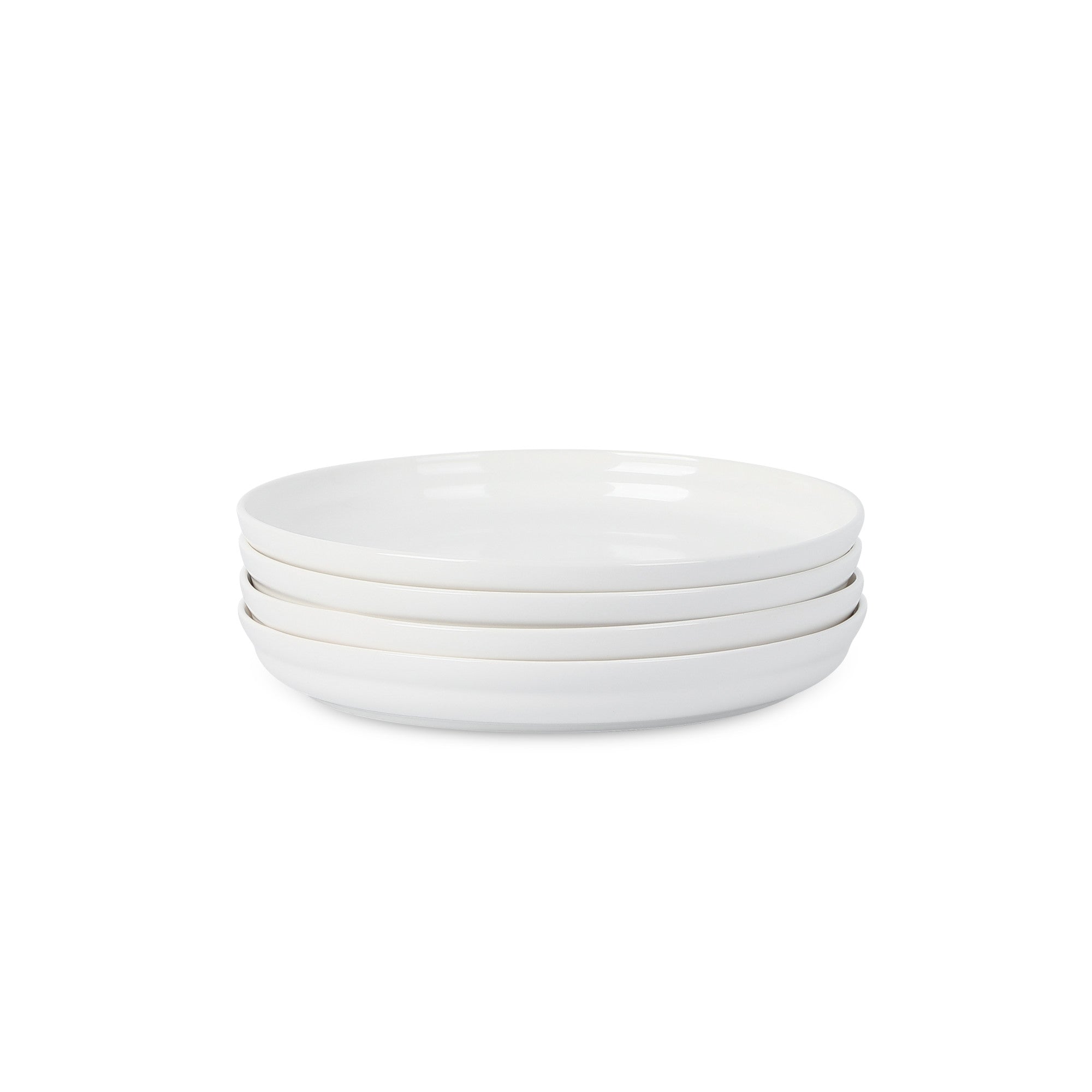 Premium Virtuo Porcelain Dinner Plate Set - Elegant White Ceramic Plates for Fine Dining, Restaurant & Home Use - Dishwasher & Microwave Safe