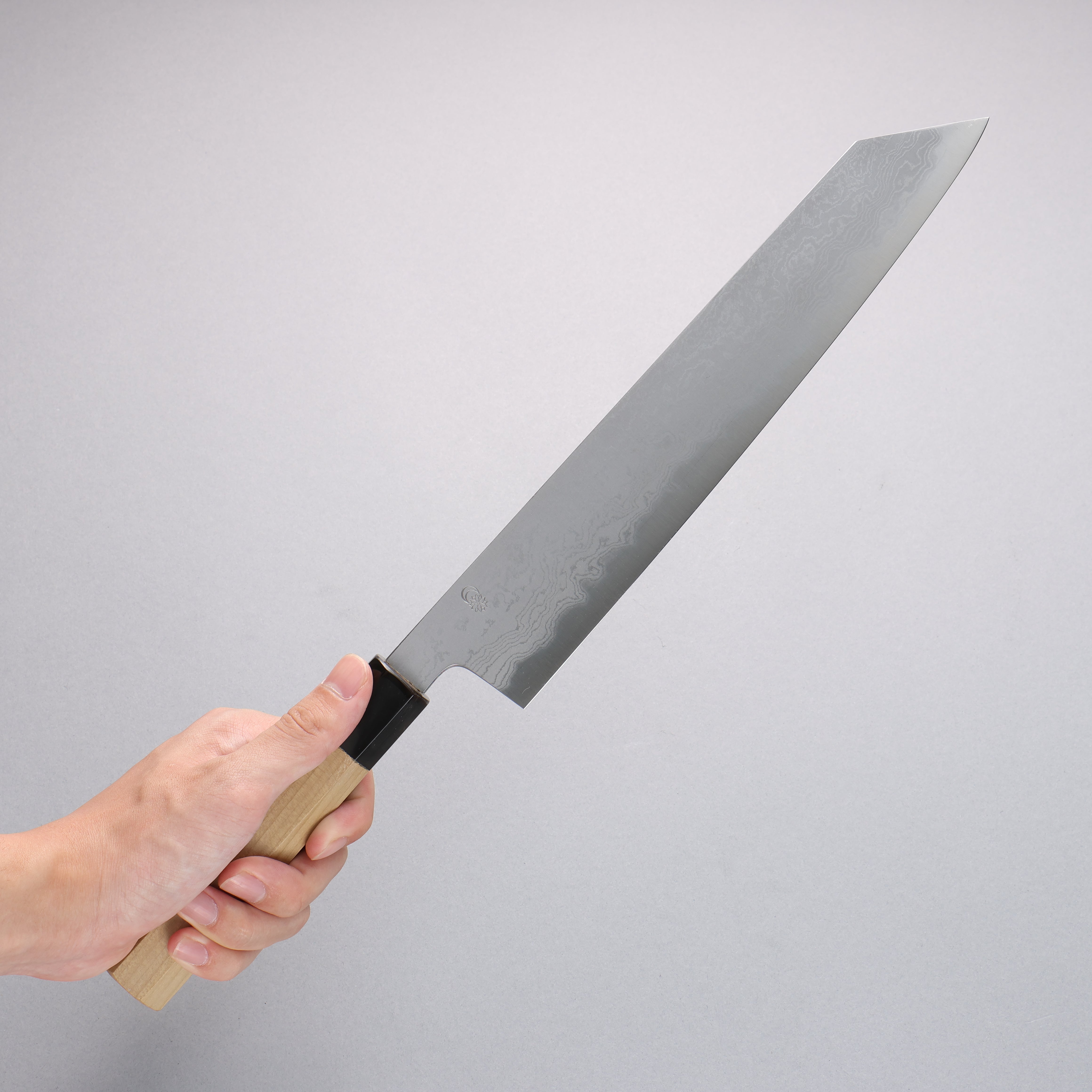Premium Kikuzuki Blue Steel No.1 Damascus Kiritsuke Gyuto Knife 270mm with Magnolia Handle - Professional Japanese Chef Knife for Sushi, Meat Cutting & Precision Kitchen Tasks