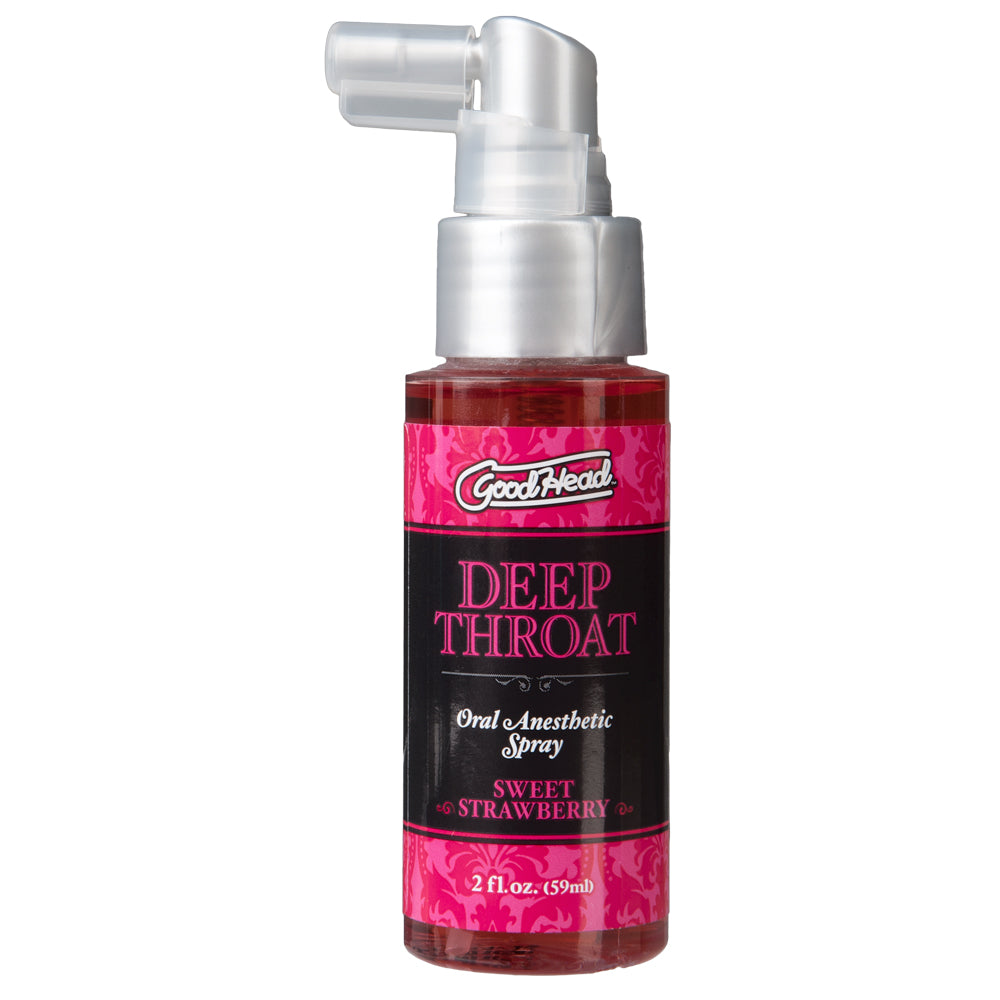 GoodHead Deep Throat Flavored Oral Anesthetic Spray - Long Lasting Numbing Spray for Oral Sex & Intimate Play, Perfect for Couples & Adult Use