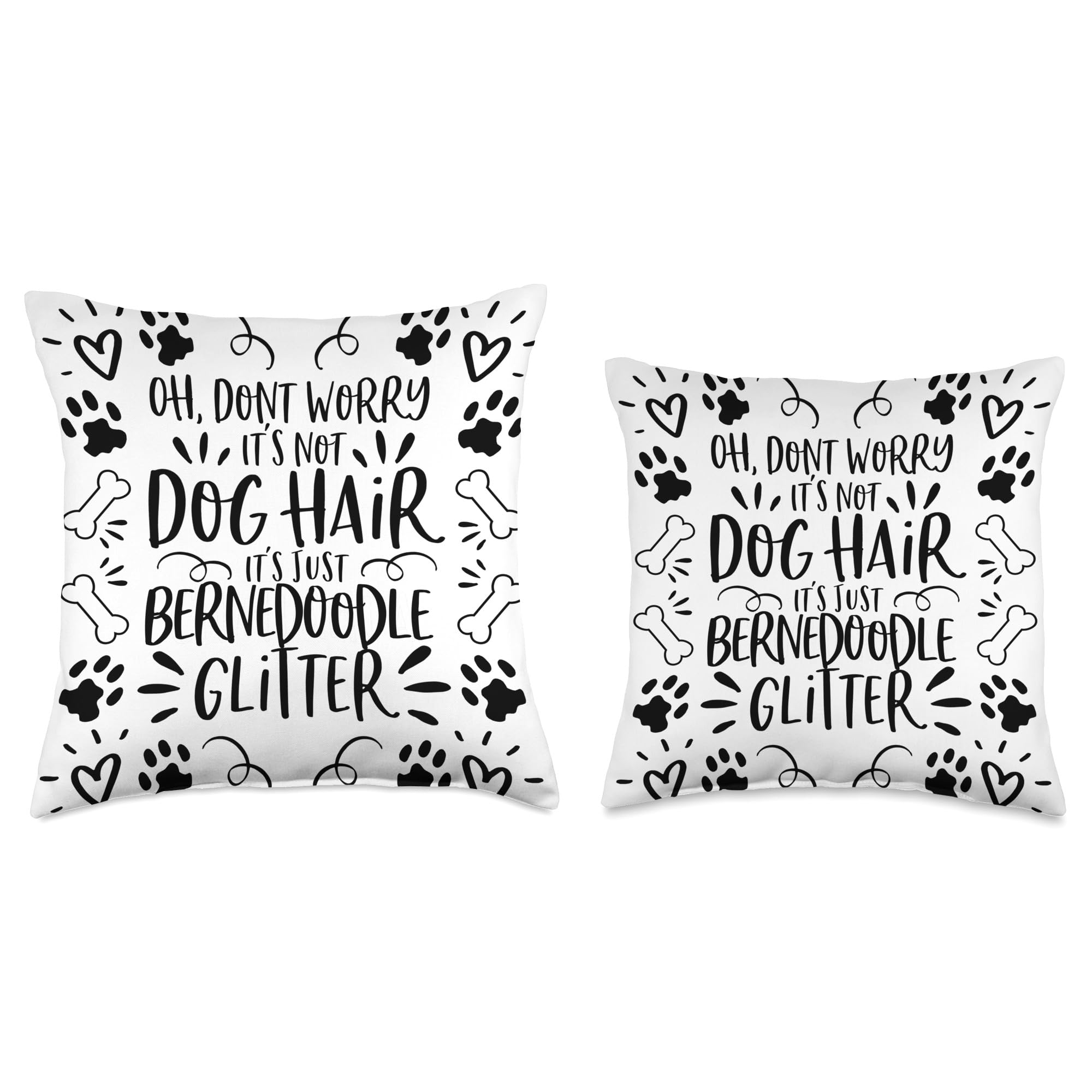 Bernedoodle Mom Gift - Cute Bernedoodle Home Decor Throw Pillow for Dog Lovers - Perfect for Living Room, Nursery & Pet-Friendly Spaces