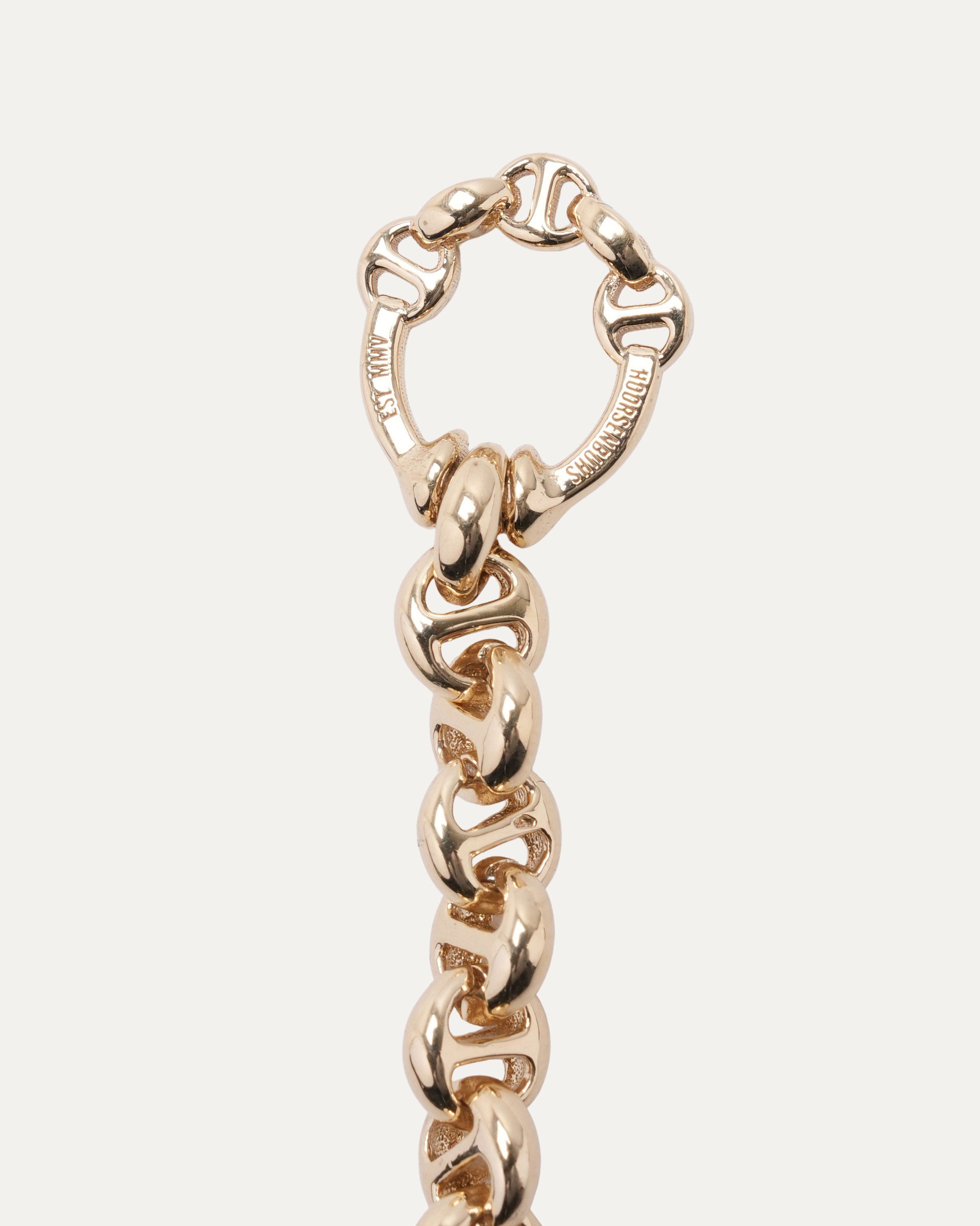 5MM 18K Yellow Gold Open Link Necklace with Diamond Toggle Clasp - Elegant Layering Piece for Women, Perfect for Weddings, Anniversaries & Special Occasions