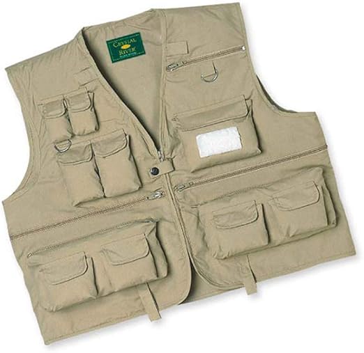 Crystal River C/R Utility Vest Tan - Durable Outdoor Work Vest for Fishing, Hunting & Hiking - Comfortable & Functional Gear for Men & Women