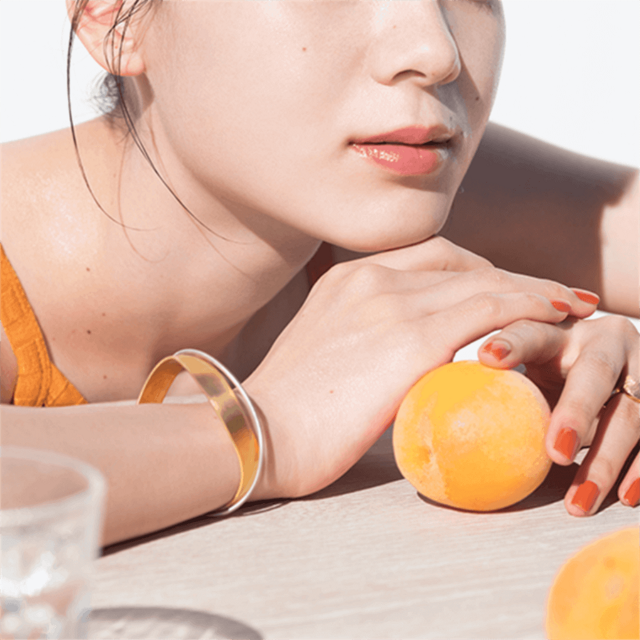 Allie Chrono UV Gel SPF50+ Sunny Apricot 40g - Oil-Free Foundation Makeup with Sun Protection | Perfect for Daily Wear & Outdoor Activities