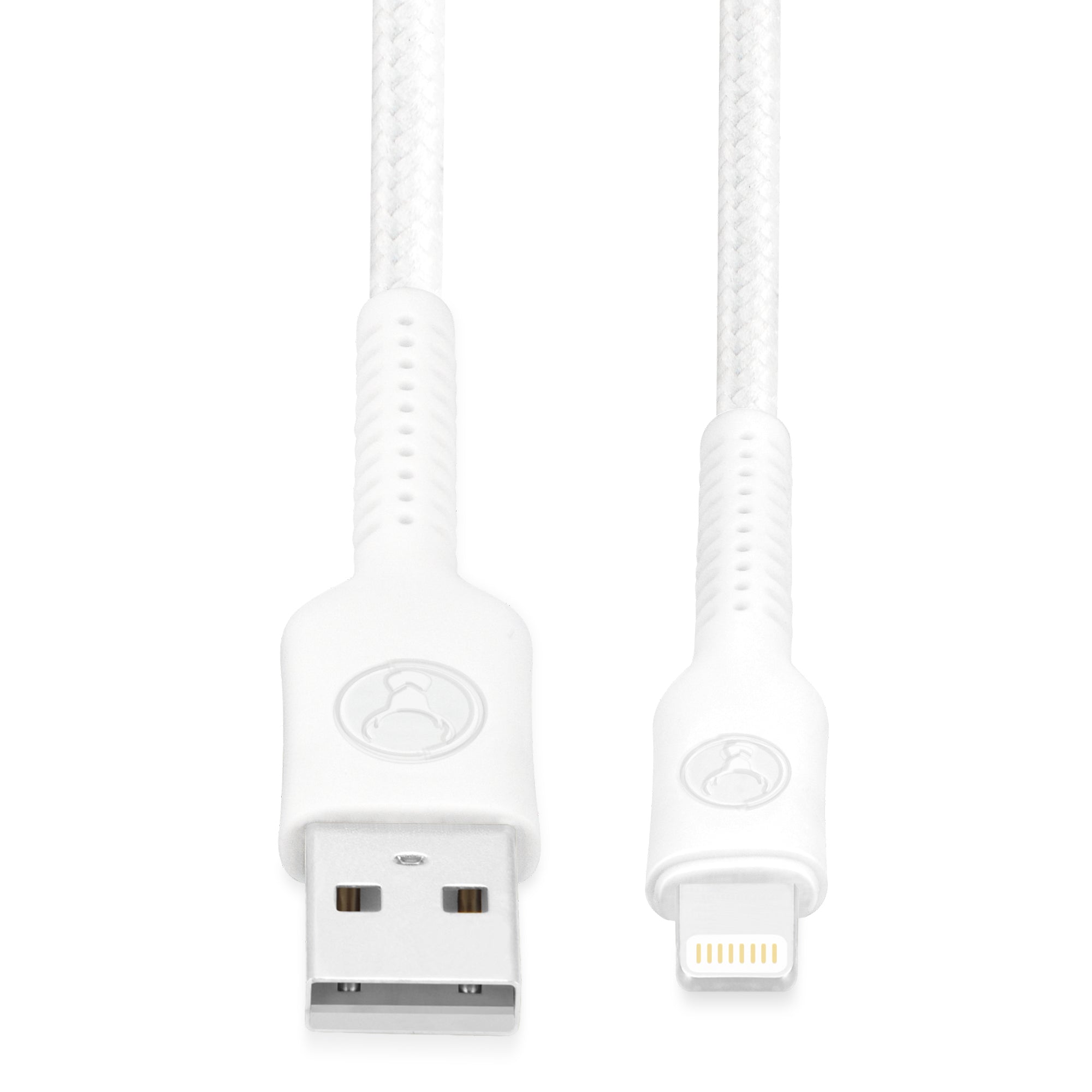 Bonelk Durable 1.2m USB to Lightning Cable with Easy-Grip Design - Fast Charging & Data Sync for iPhone/iPad - Perfect for Home, Office & Travel (White)