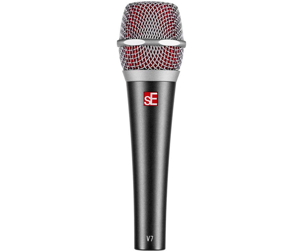 SE Electronics V7 Professional Handheld Dynamic Microphone with 2 XLR Cables - Perfect for Live Performances, Podcasting & Studio Recording