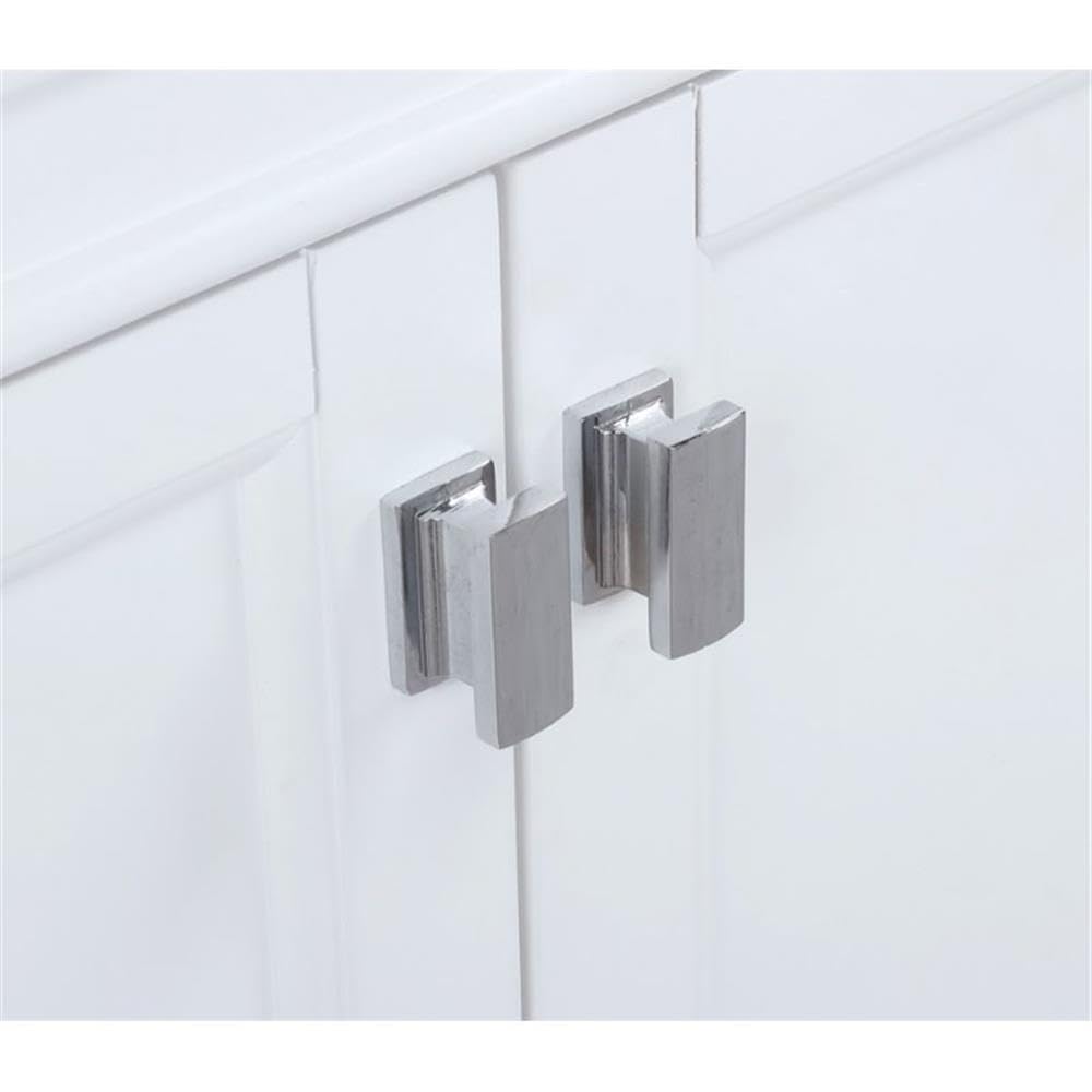 MAKLAINE 54 Inch White Bathroom Vanity with Sink - Modern Single Sink Vanity for Small Bathroom, Powder Room or Guest Bath Installation