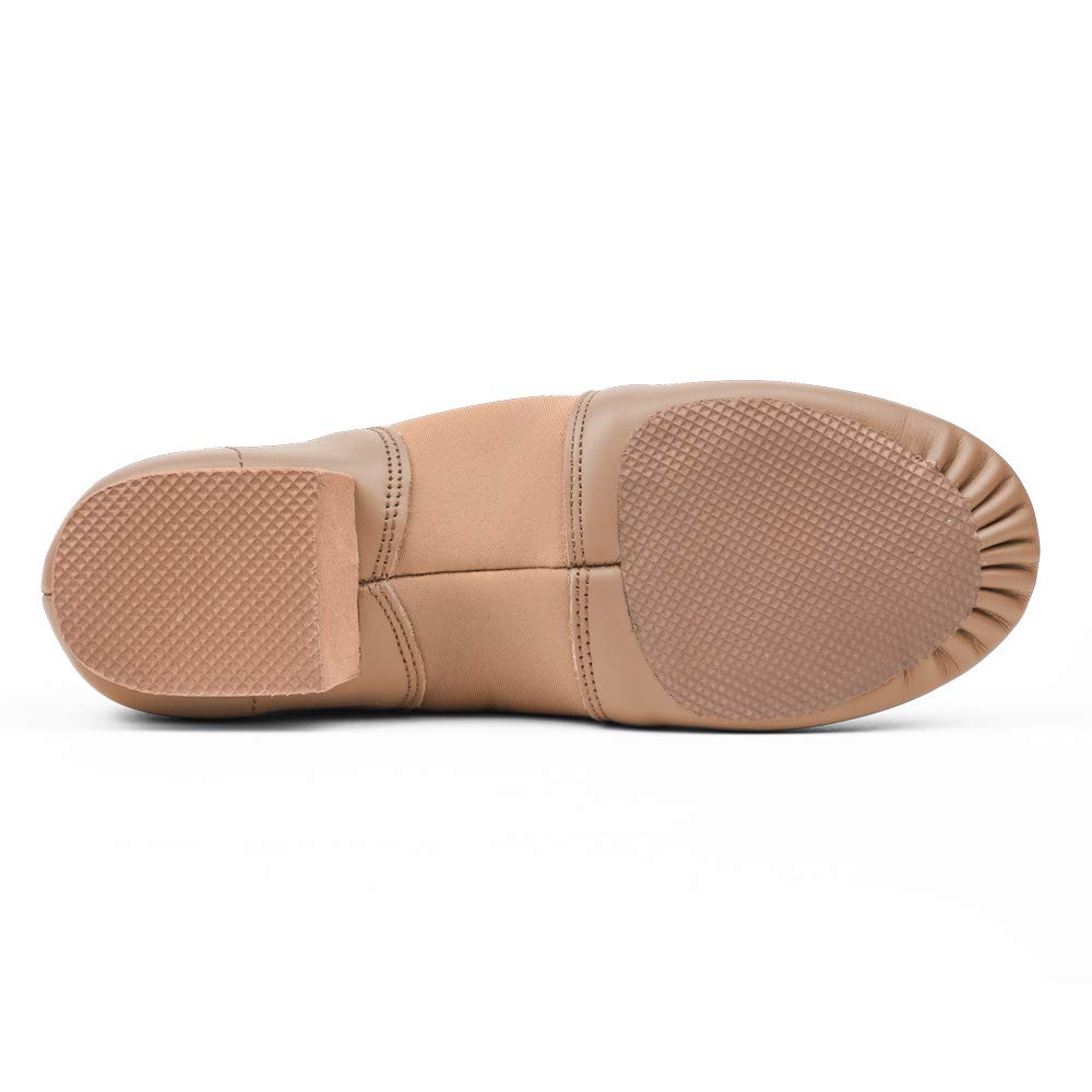 Stelle Jazz Dance Shoes for Girls & Boys - Premium Leather Unisex Slip-Ons (Toddler/Kids Sizes) - Perfect for Ballet, Jazz Class & Dance Performances